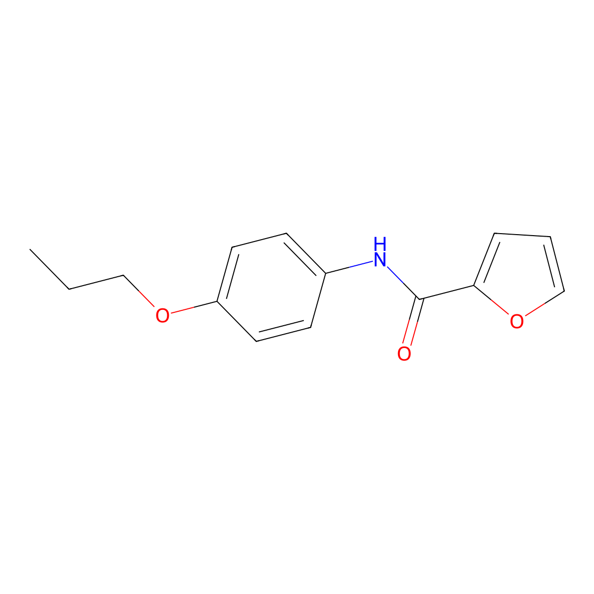 N-(4-propoxyphenyl)furan-2-carboxamide molecular structure, CAS 313507-43-6
