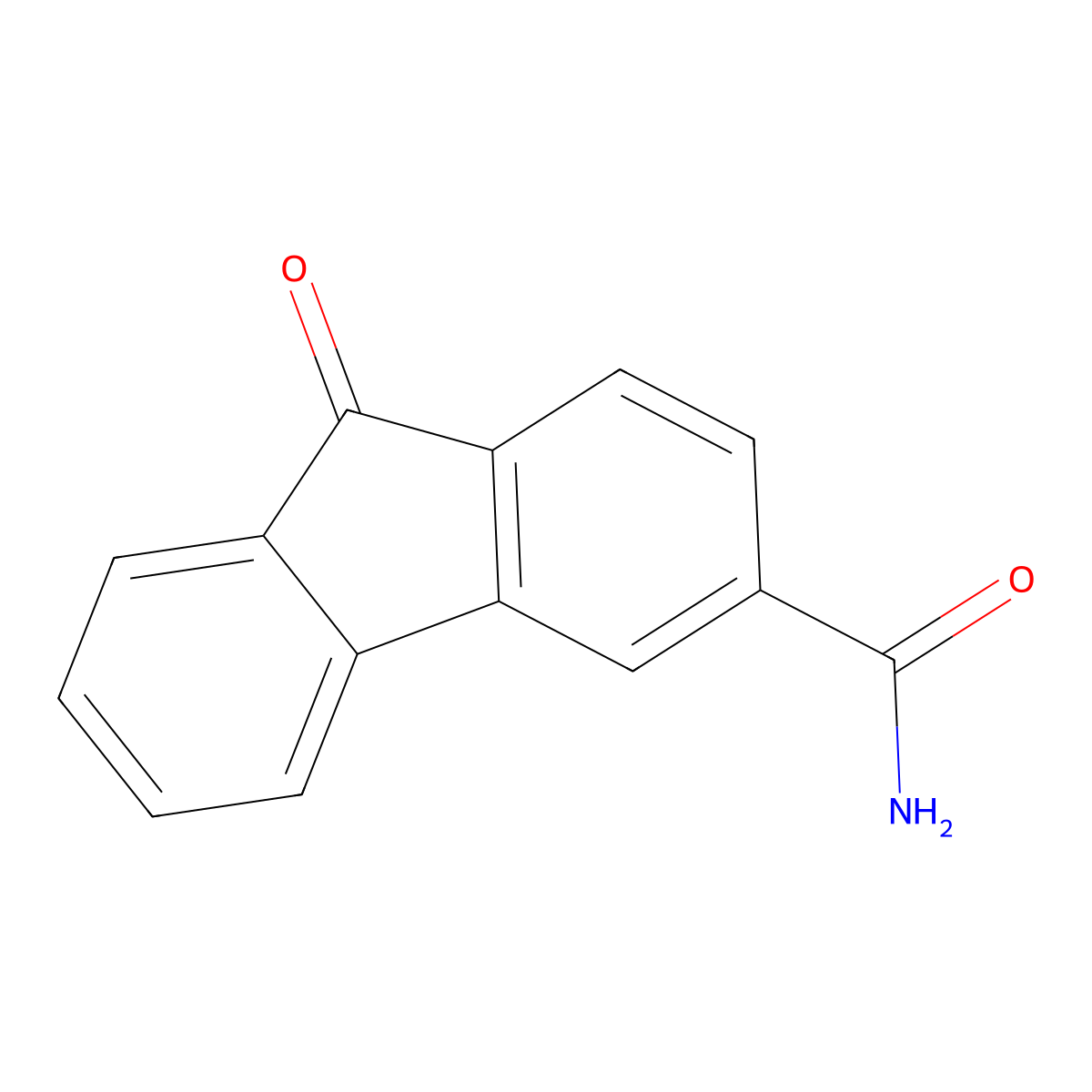 9-Oxofluorene-3-carboxamide molecular structure, CAS 313509-29-4