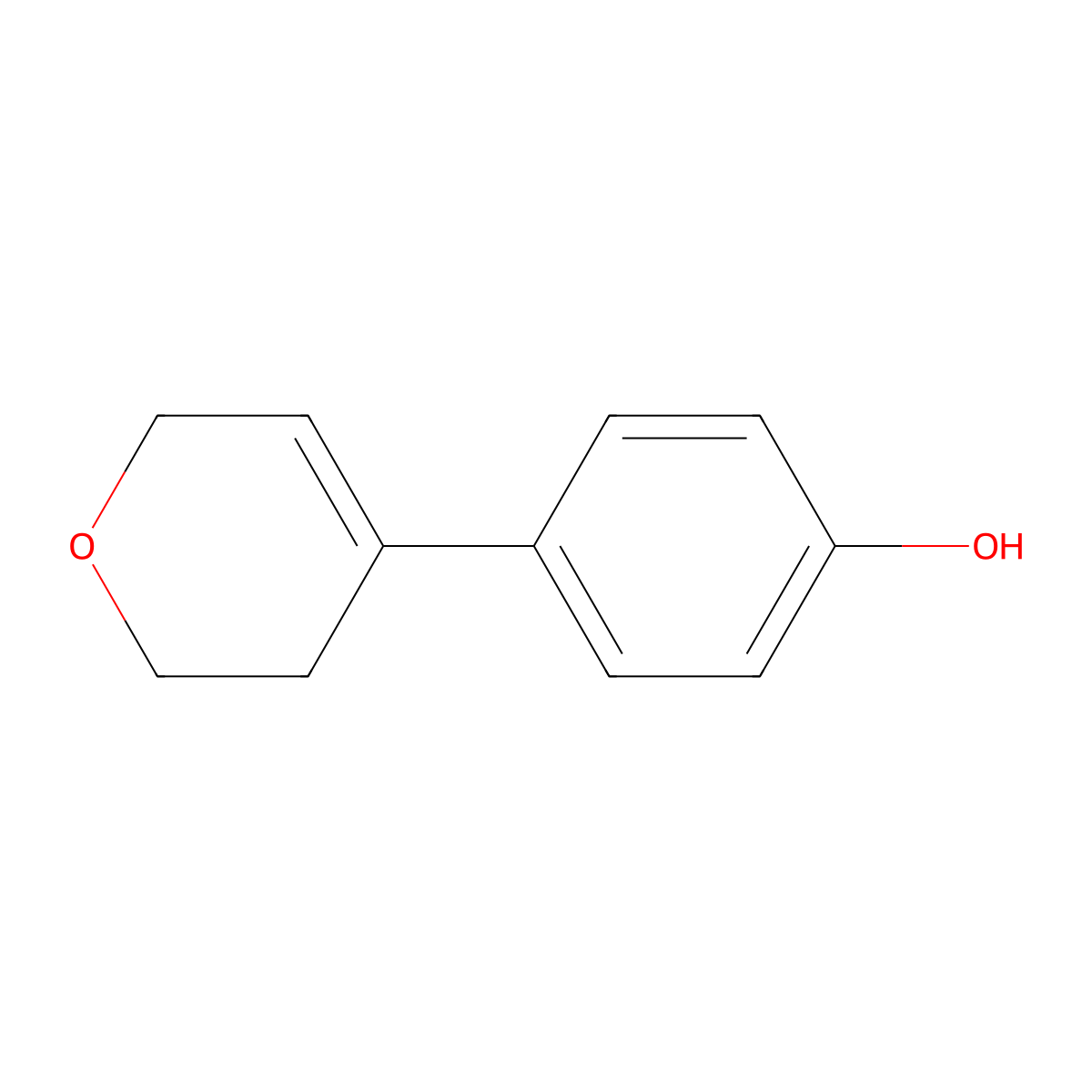 4-(3,6-Dihydropyran-4-yl)phenol molecular structure, CAS 313511-15-8