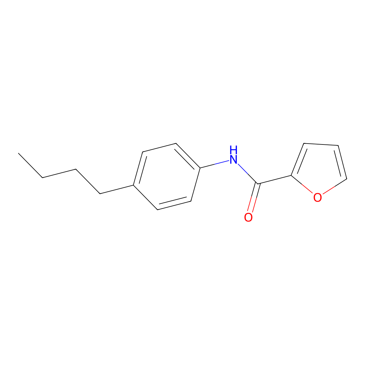 N-(4-butylphenyl)furan-2-carboxamide molecular structure, CAS 313516-30-2