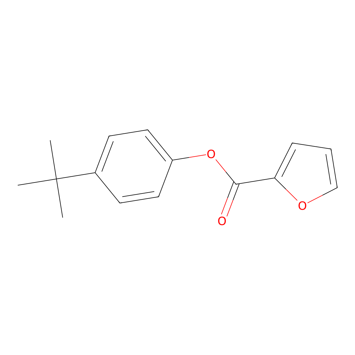 4-Tert-butylphenyl 2-furoate molecular structure, CAS 313517-05-4