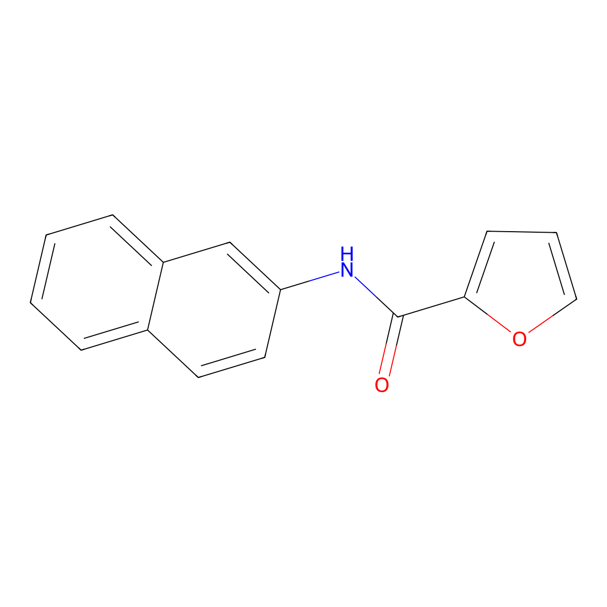 N-(naphthalen-2-yl)furan-2-carboxamide molecular structure, CAS 313517-30-5
