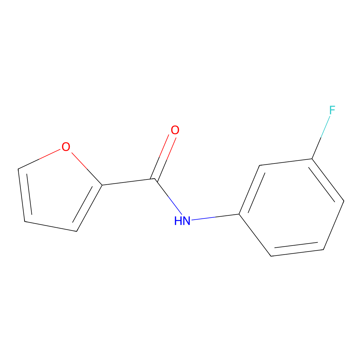 N-(3-fluorophenyl)furan-2-carboxamide molecular structure, CAS 313517-32-7