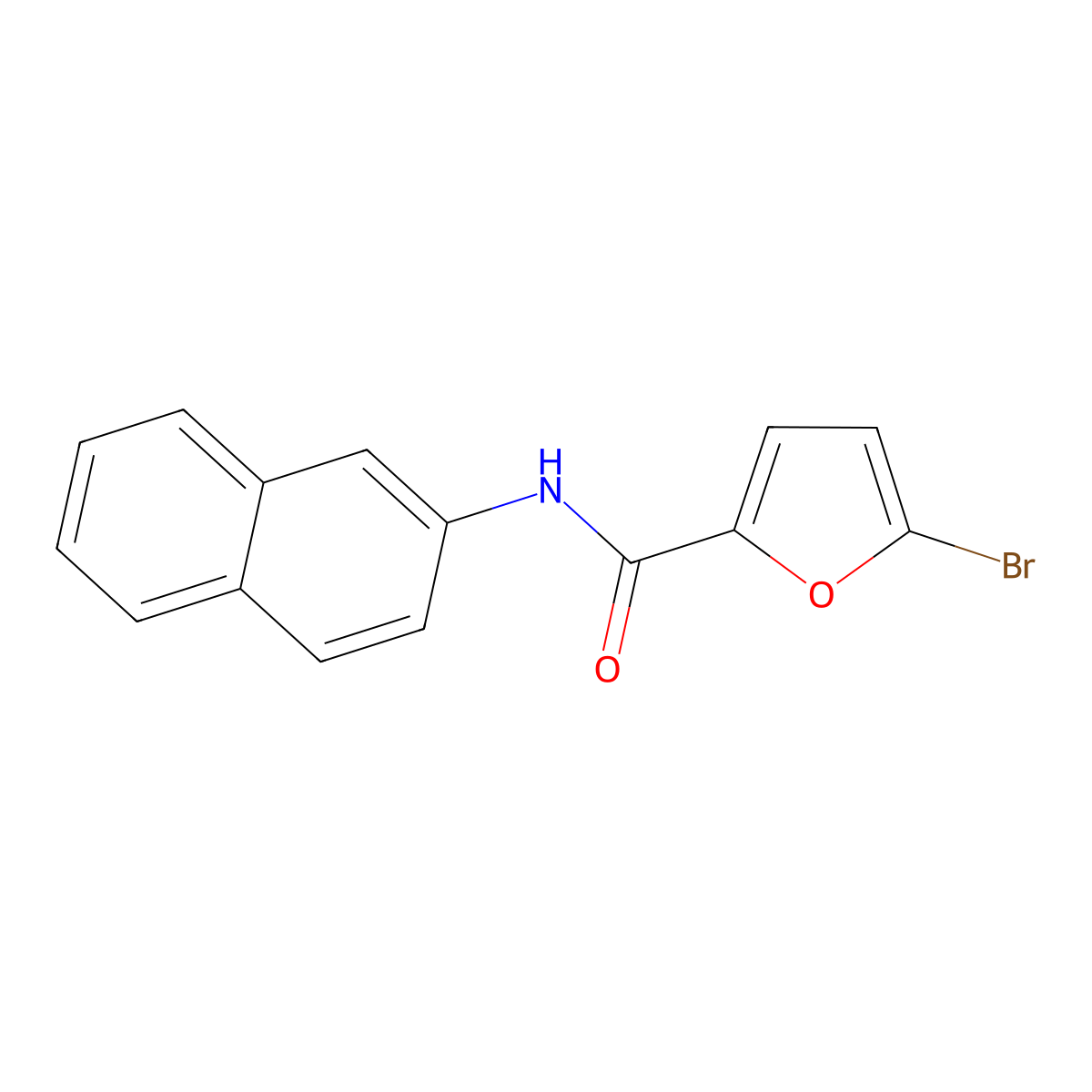 5-bromo-N-(2-naphthyl)-2-furamide molecular structure, CAS 313517-58-7