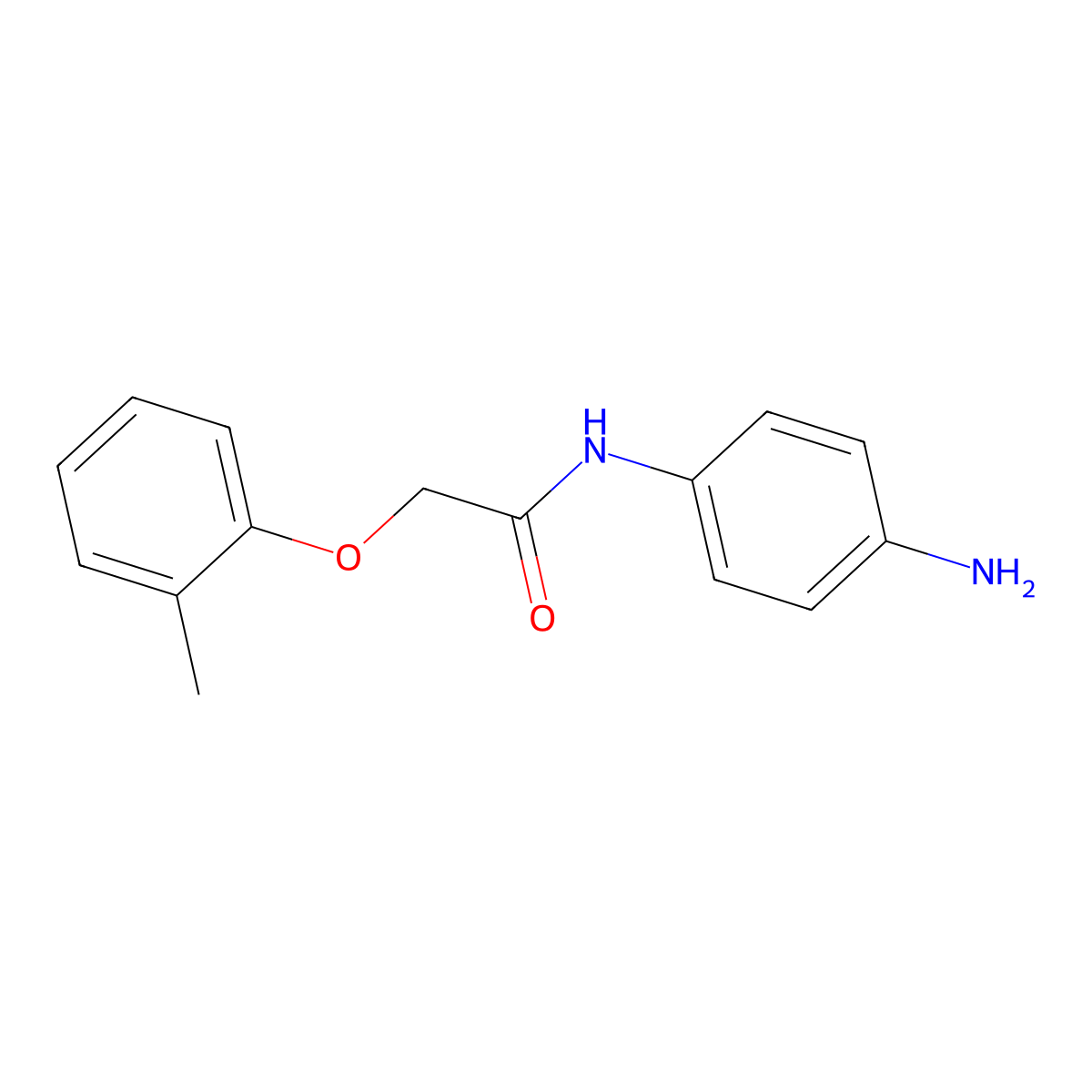N-(4-aminophenyl)-2-(2-methylphenoxy)acetamide molecular structure, CAS 313518-46-6