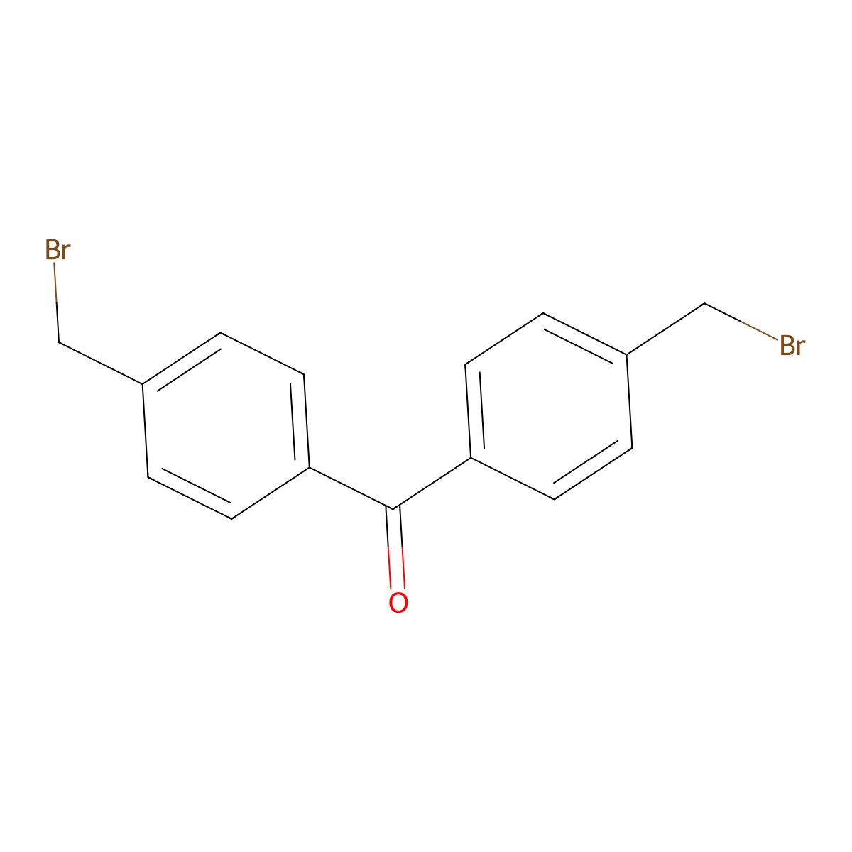 4,4'-Bis(bromomethyl)benzophenone molecular structure, CAS 31352-40-6