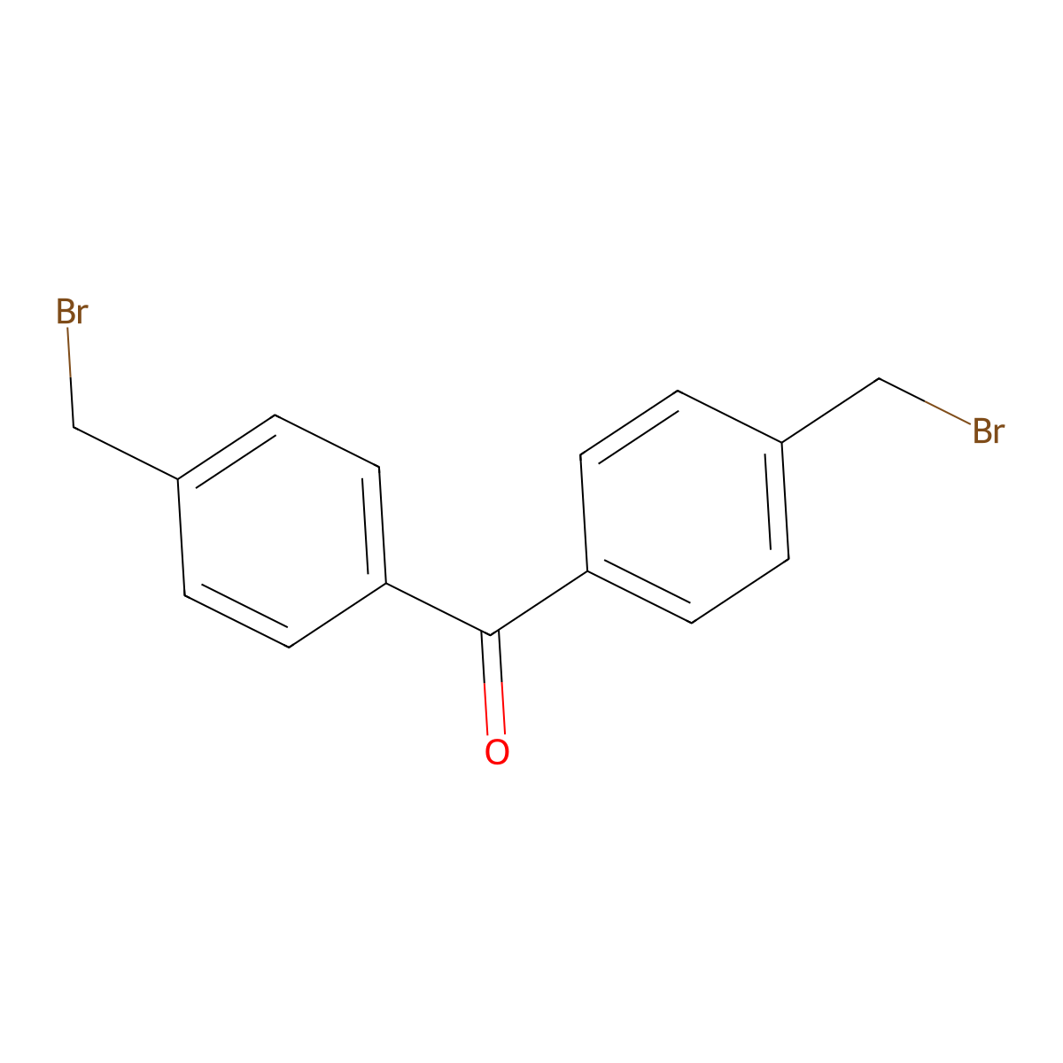 4,4'-Bis(bromomethyl)benzophenone molecular structure, CAS 31352-40-6