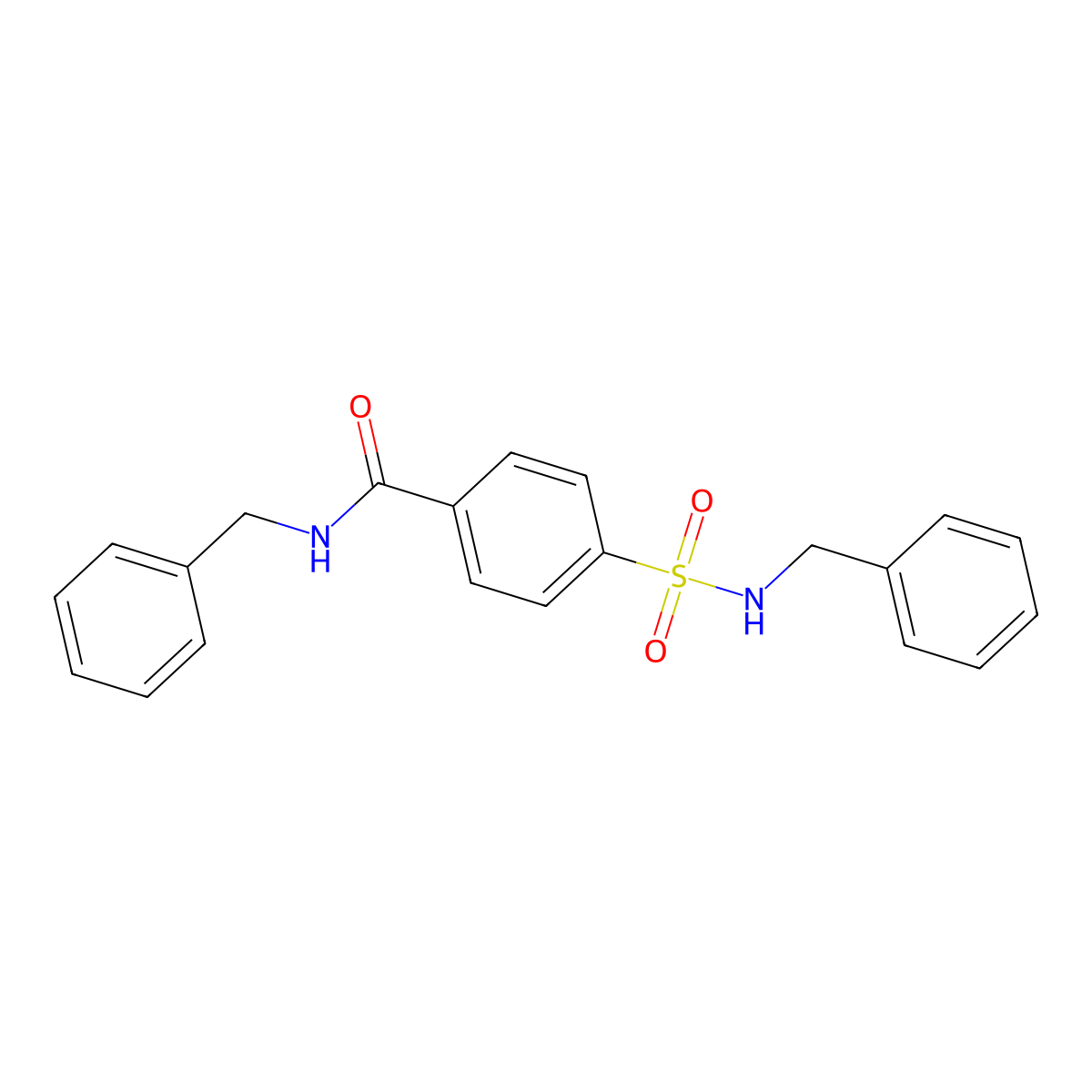 N-benzyl-4-(benzylsulfamoyl)benzamide molecular structure, CAS 313520-94-4