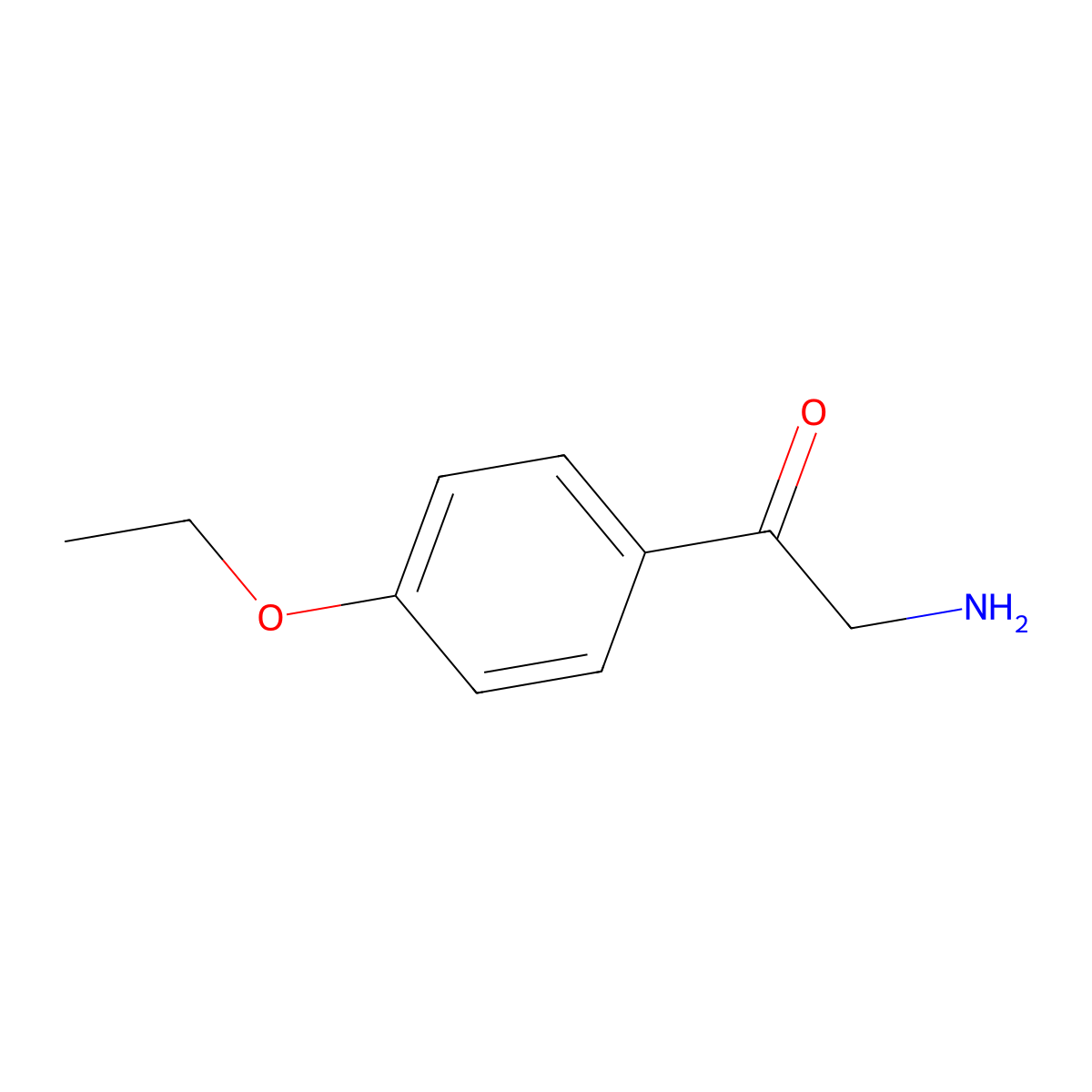 2-Amino-1-(4-ethoxyphenyl)ethan-1-one molecular structure, CAS 313521-29-8