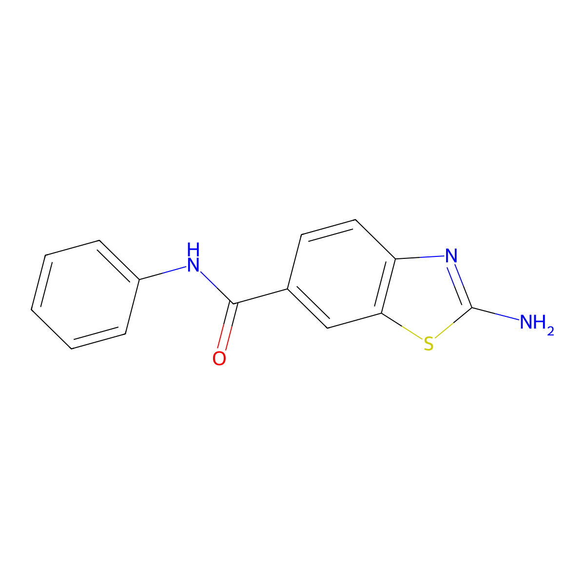 2-Amino-N-phenylbenzo[d]thiazole-6-carboxamide molecular structure, CAS 313524-20-8