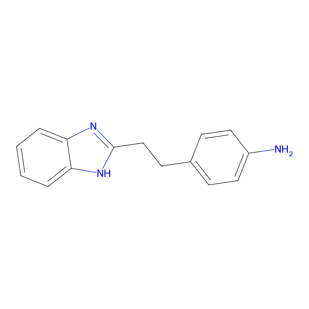 4-[2-(1H-Benzoimidazol-2-yl)-ethyl]-phenylamine molecular structure, CAS 313524-30-0