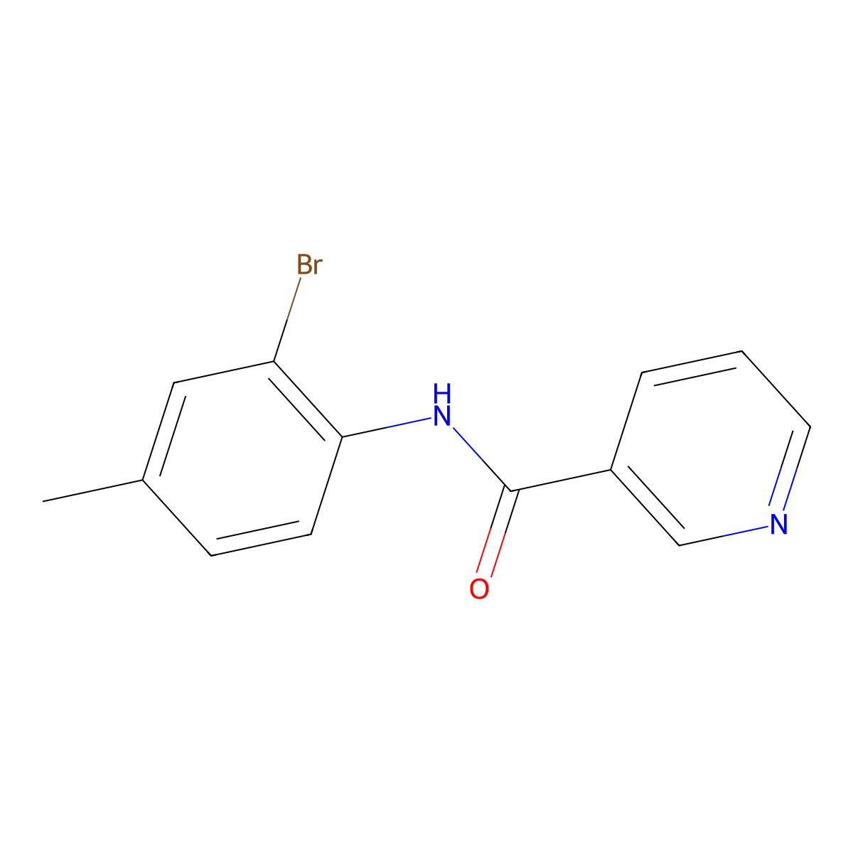 N-(2-bromo-4-methylphenyl)nicotinamide molecular structure, CAS 313526-62-4