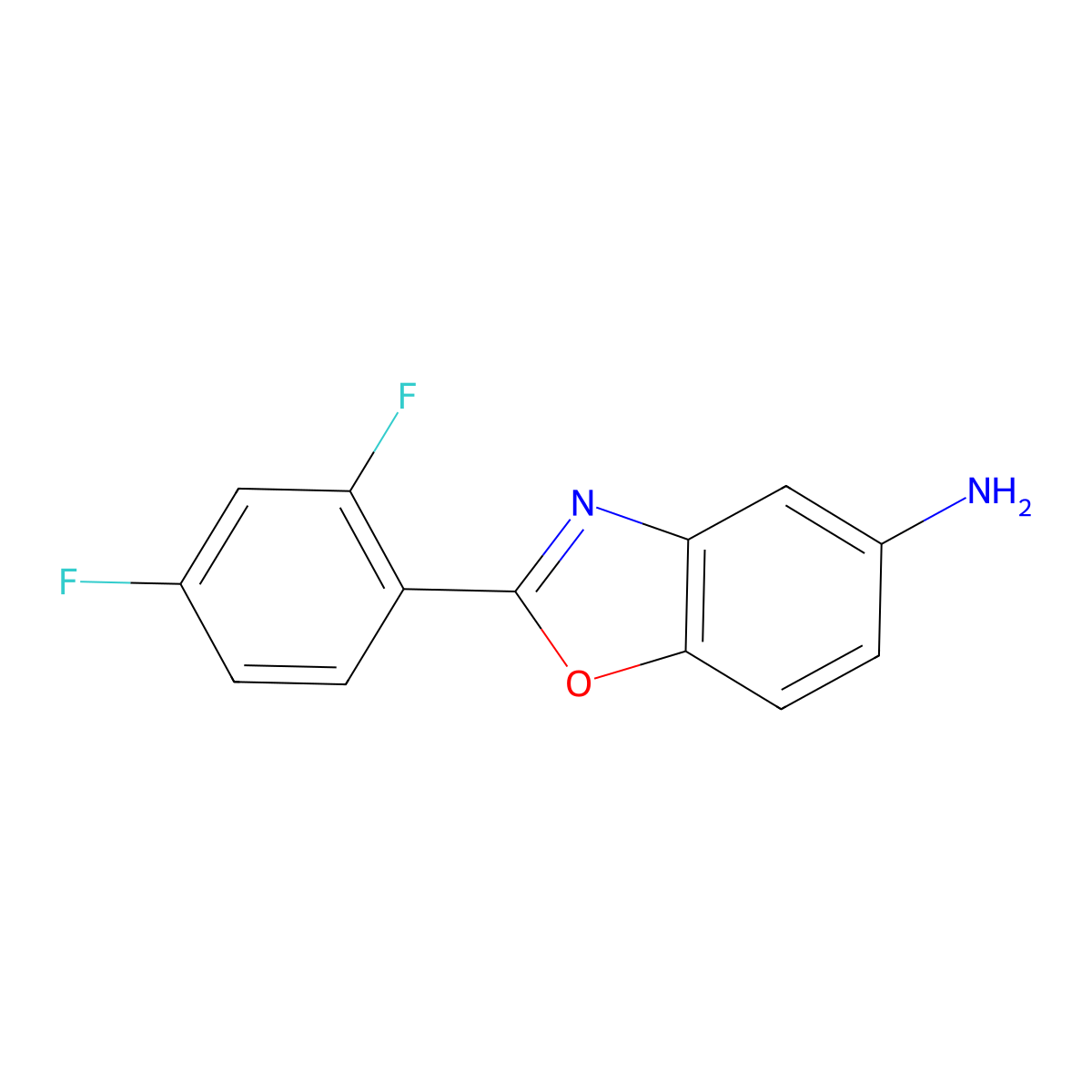 2-(2,4-Difluorophenyl)-1,3-benzoxazol-5-amine molecular structure, CAS 313527-39-8