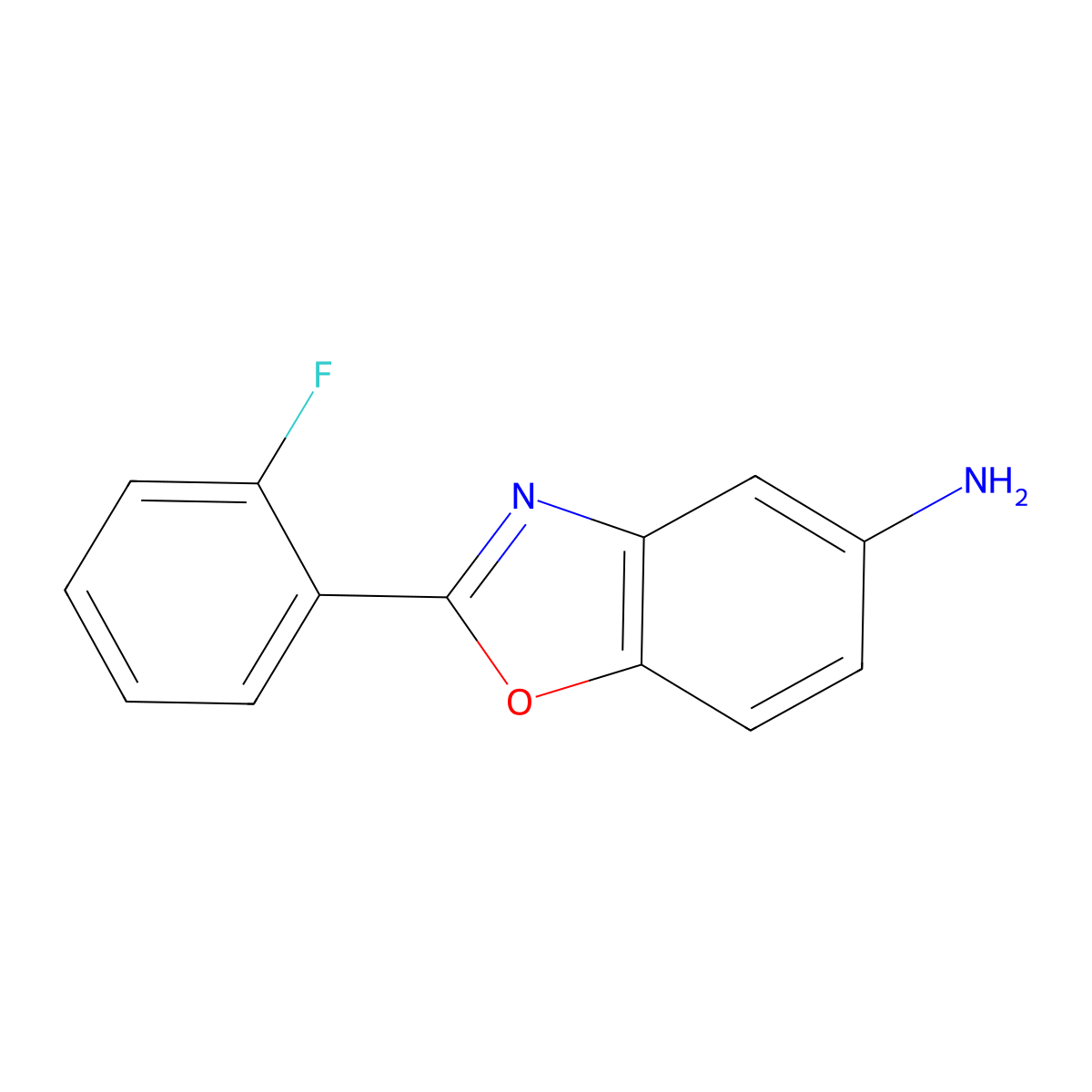 2-(2-Fluorophenyl)-1,3-benzoxazol-5-amine molecular structure, CAS 313527-46-7
