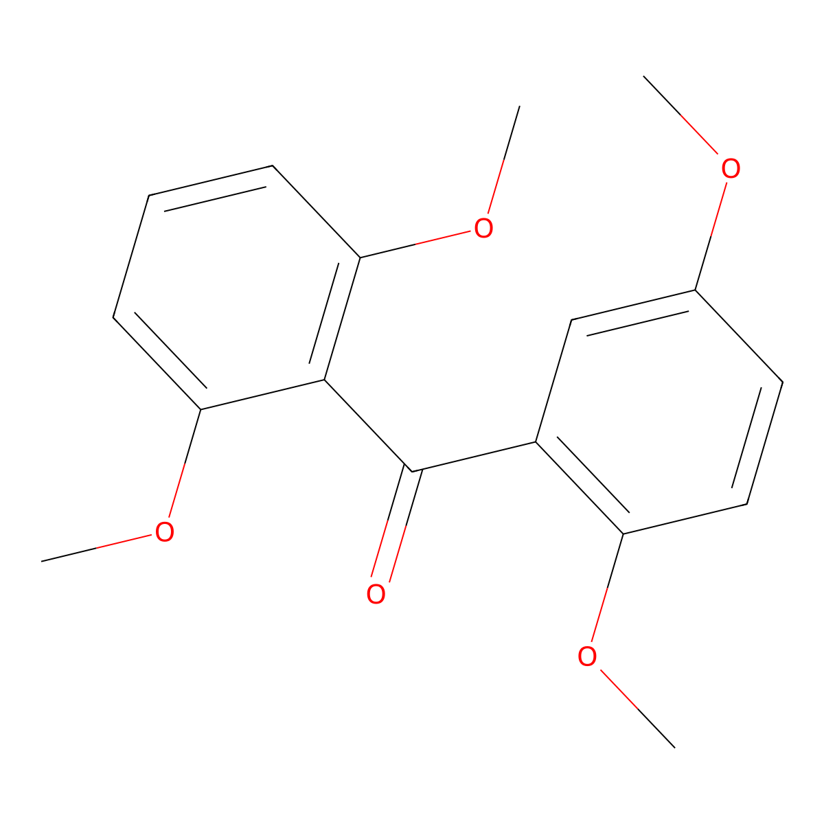 (2,5-Dimethoxyphenyl)(2,6-dimethoxyphenyl)methanone molecular structure, CAS 313527-47-8