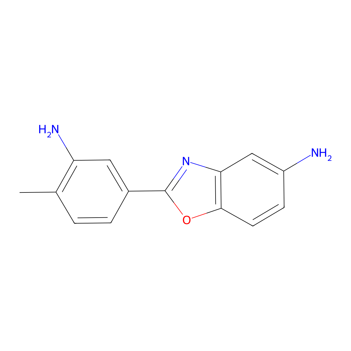 2-(3-Amino-4-methylphenyl)-1,3-benzoxazol-5-amine molecular structure, CAS 313527-65-0