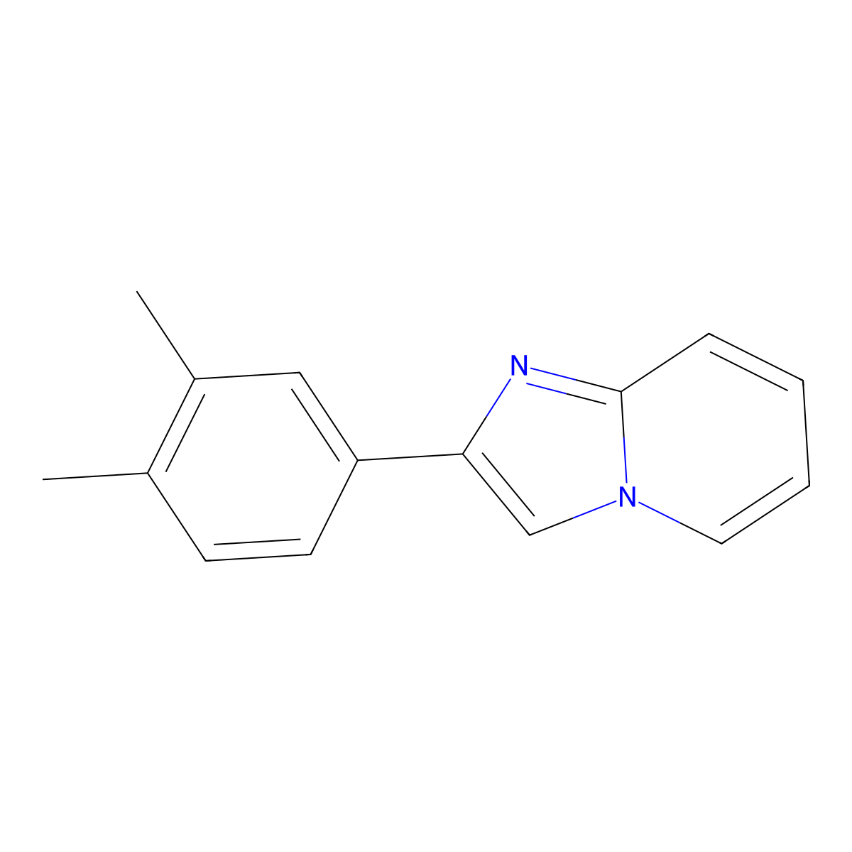 2-(3,4-Dimethylphenyl)imidazo[1,2-a]pyridine molecular structure, CAS 313528-18-6