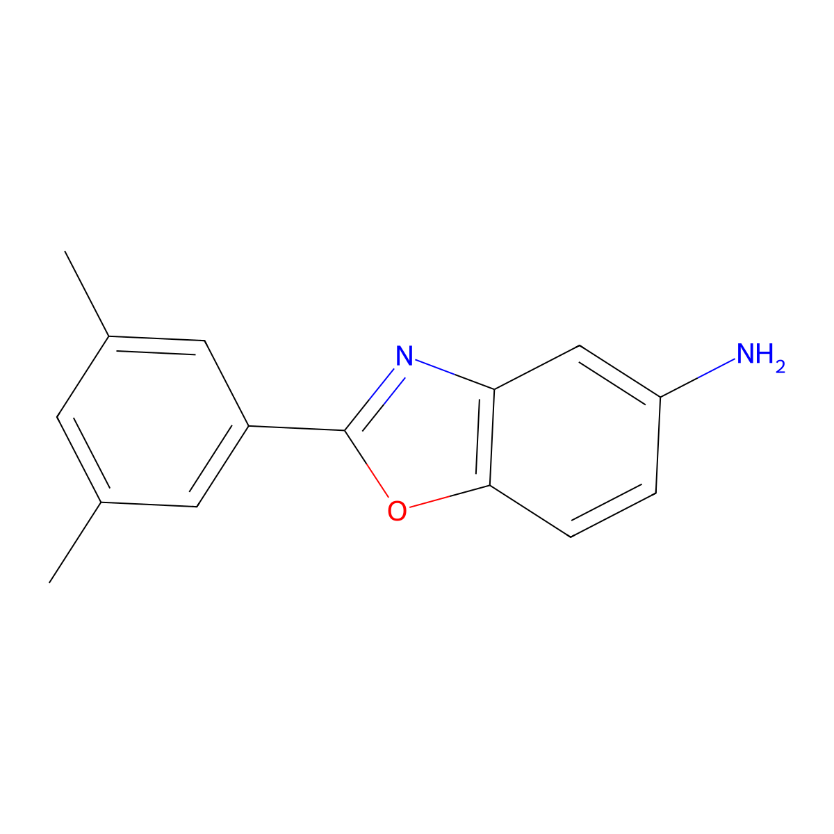 2-(3,5-Dimethylphenyl)-1,3-benzoxazol-5-amine molecular structure, CAS 313530-50-6