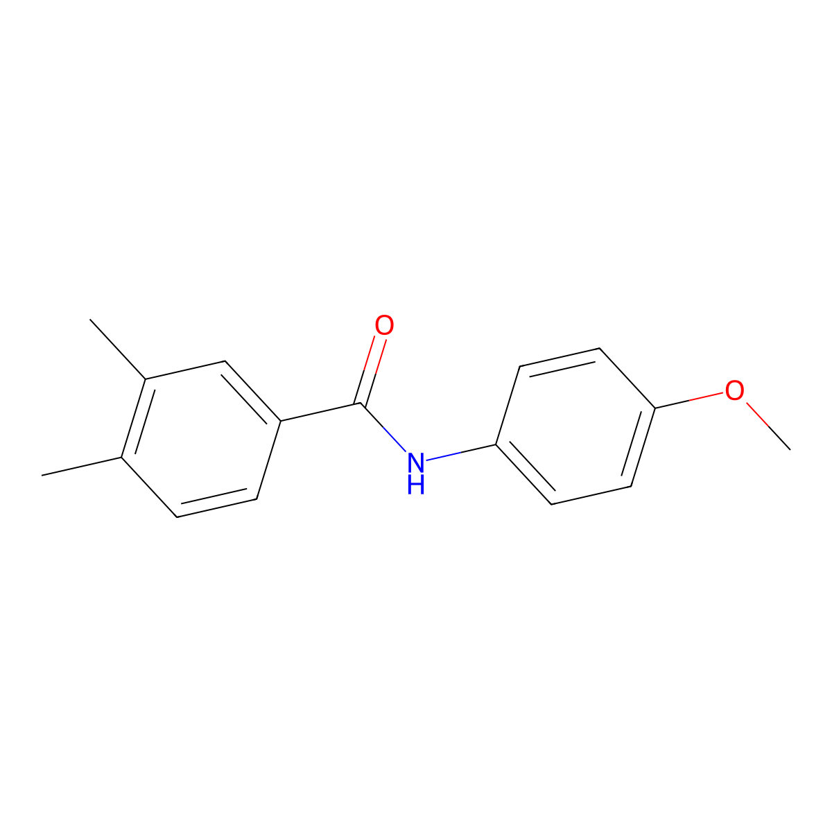 N-(4-methoxyphenyl)-3,4-dimethylbenzamide molecular structure, CAS 313530-64-2