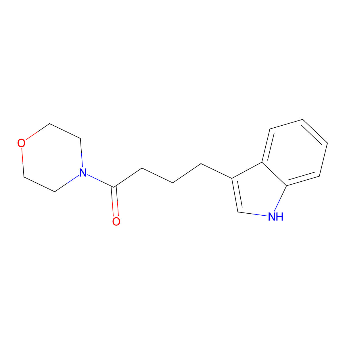 4-(1H-indol-3-yl)-1-(morpholin-4-yl)butan-1-one molecular structure, CAS 313532-54-6