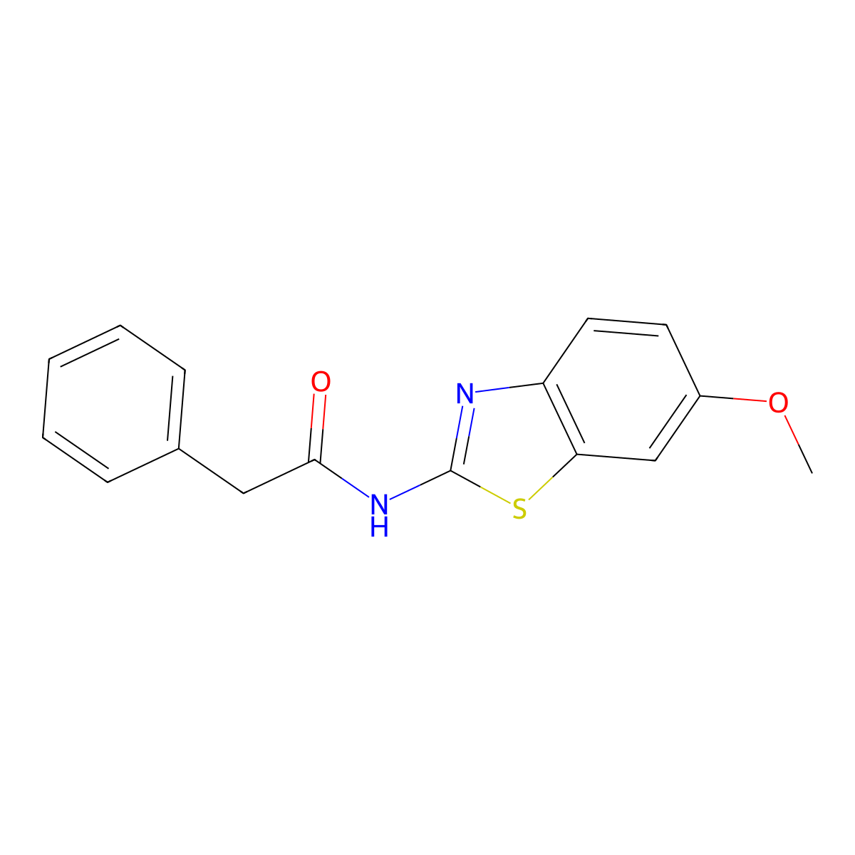 N-(6-methoxy-1,3-benzothiazol-2-yl)-2-phenylacetamide molecular structure, CAS 313534-93-9
