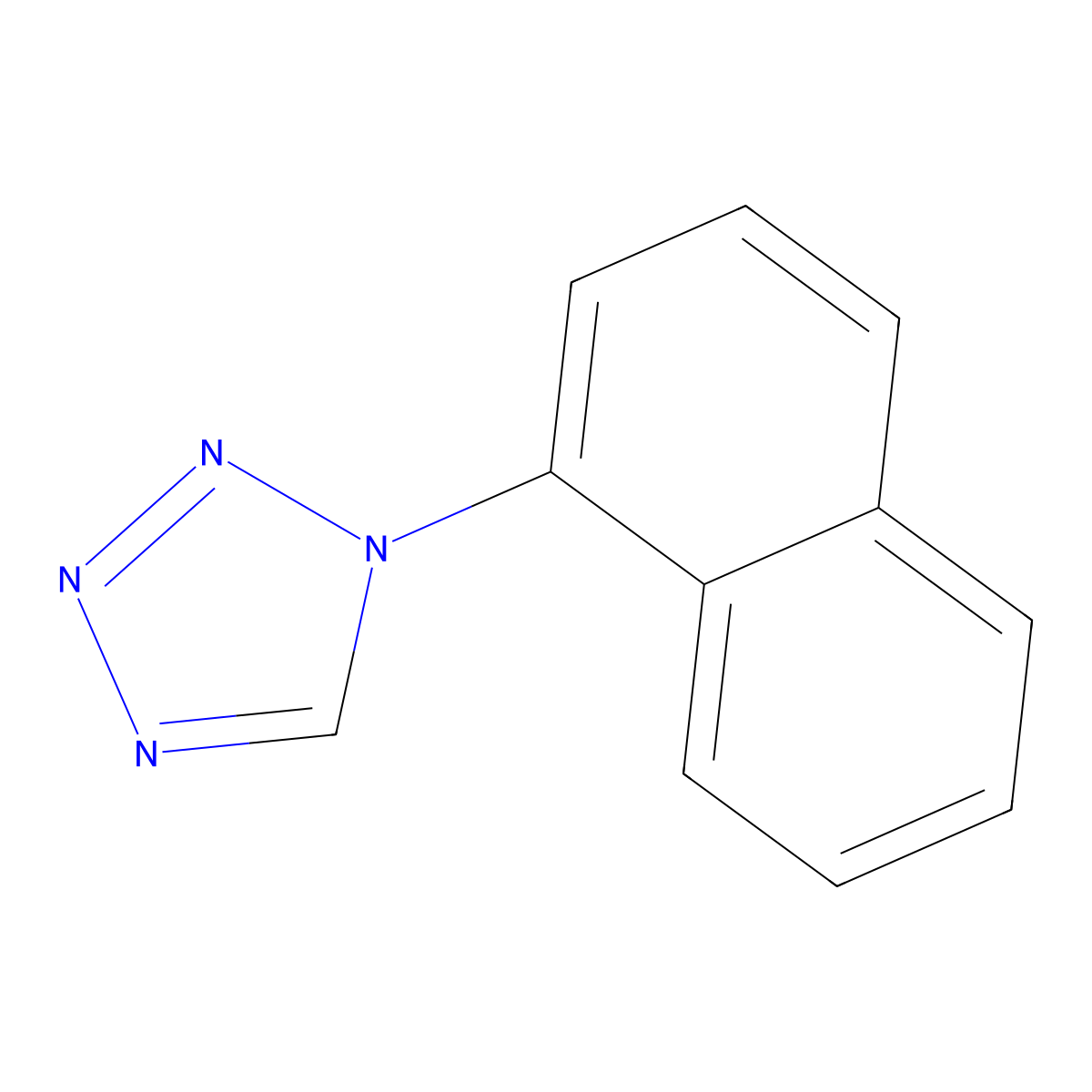 1-(naphthalen-1-yl)-1H-tetrazole molecular structure, CAS 313535-27-2
