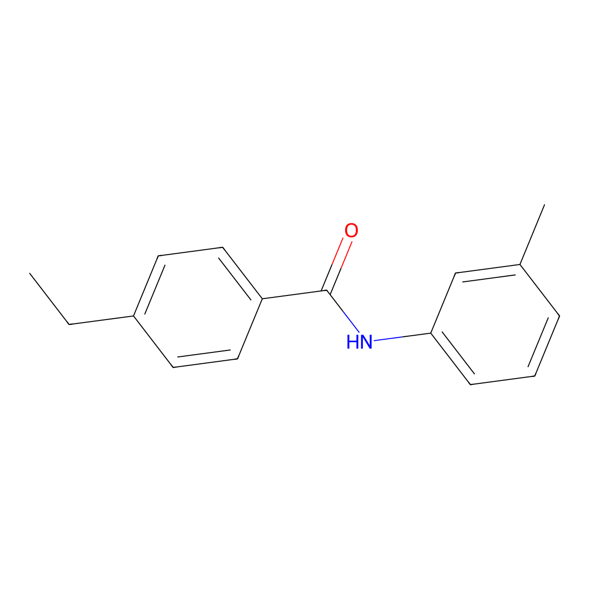 4-ethyl-N-(3-methylphenyl)benzamide molecular structure, CAS 313537-28-9