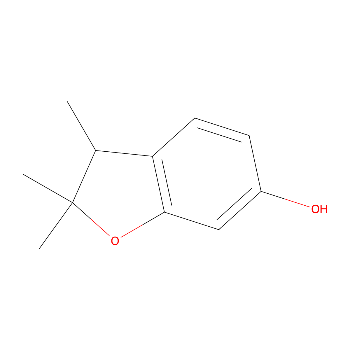 2,2,3-Trimethyl-2,3-dihydrobenzofuran-6-OL molecular structure, CAS 31354-04-8