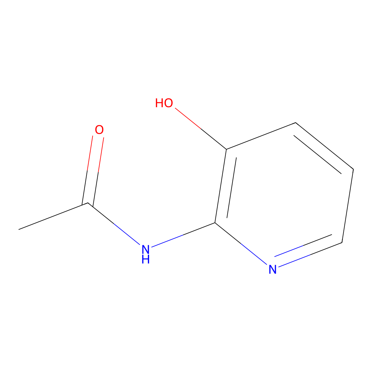 N-(3-hydroxypyridin-2-yl)acetamide molecular structure, CAS 31354-48-0
