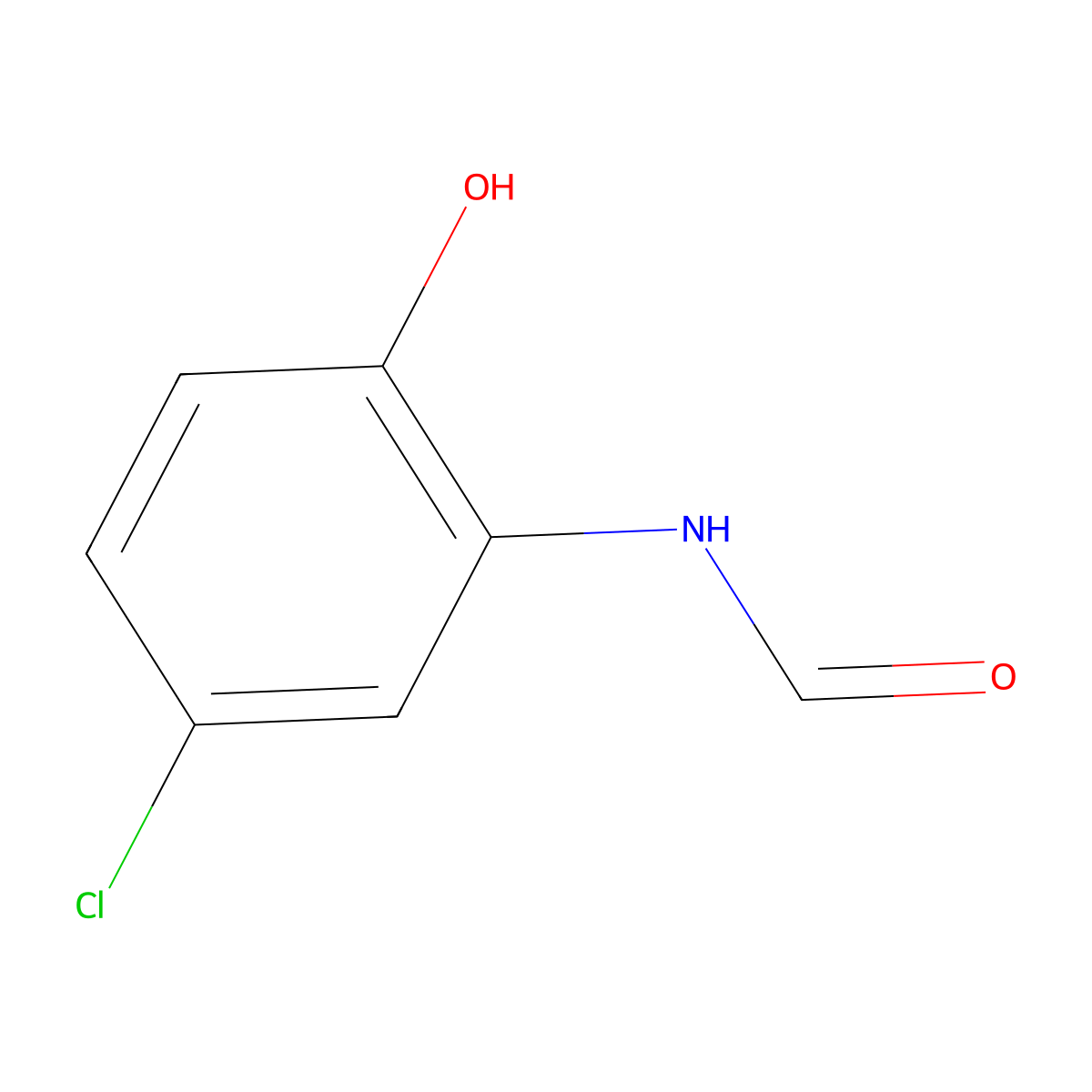 N-(5-chloro-2-hydroxyphenyl)formamide molecular structure, CAS 31354-50-4