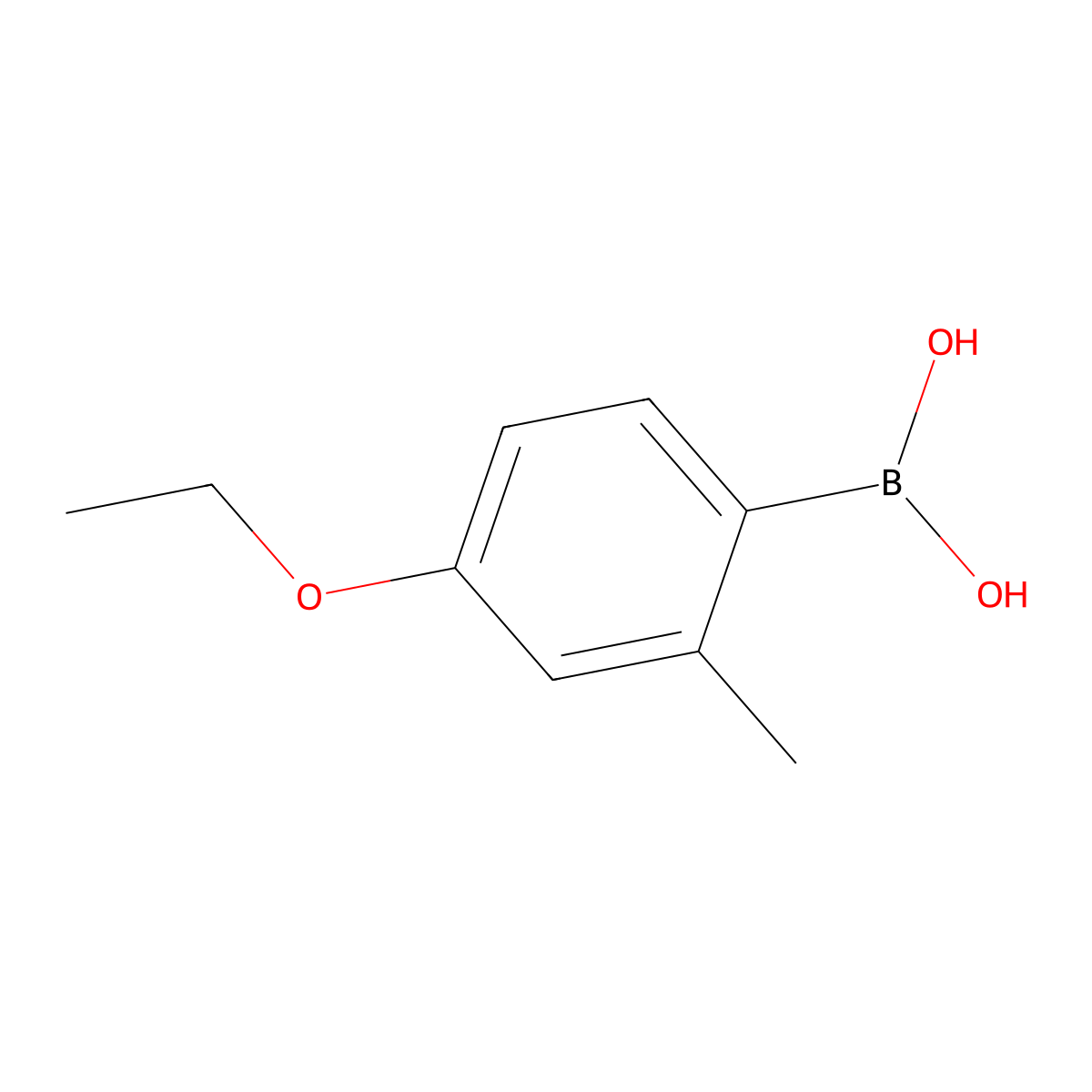 4-Ethoxy-2-methylphenylboronic Acid molecular structure, CAS 313545-31-2