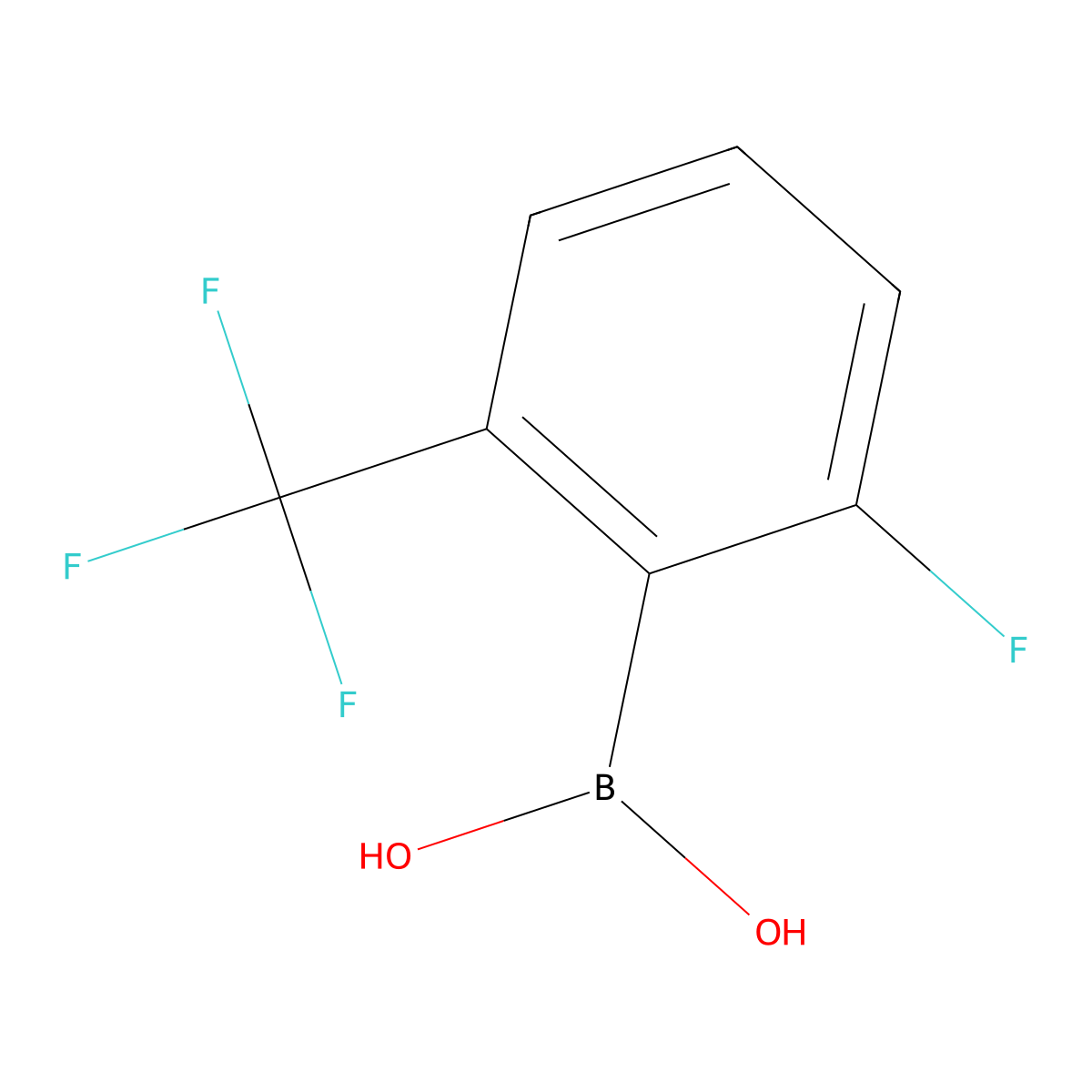2-Fluoro-6-(trifluoromethyl)phenylboronic acid molecular structure, CAS 313545-34-5