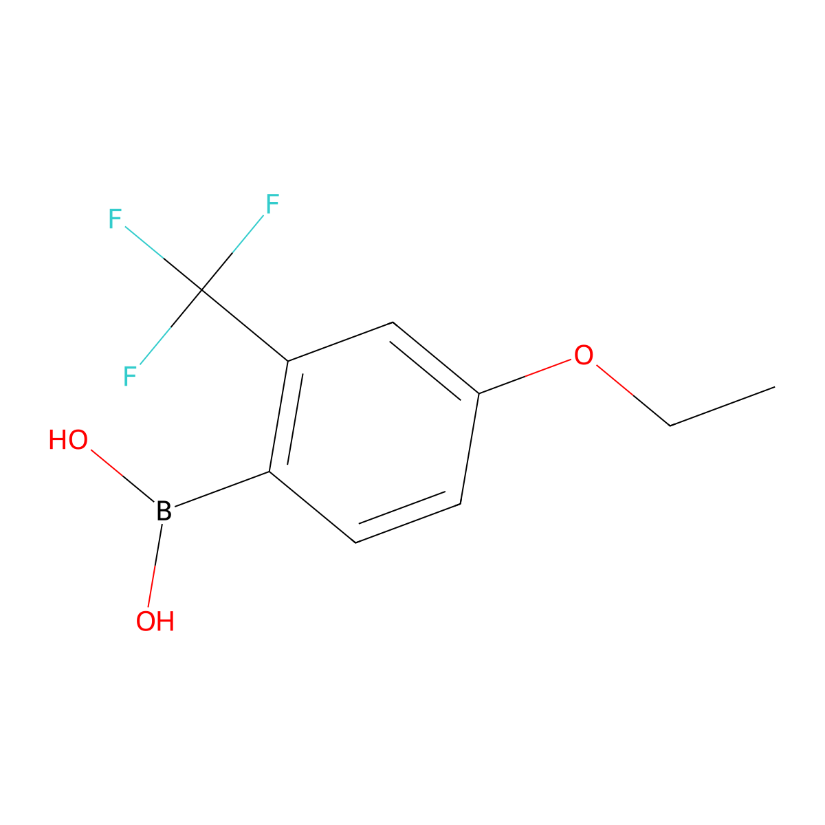 4-Ethoxy-2-(trifluoromethyl)phenylboronic acid molecular structure, CAS 313545-39-0