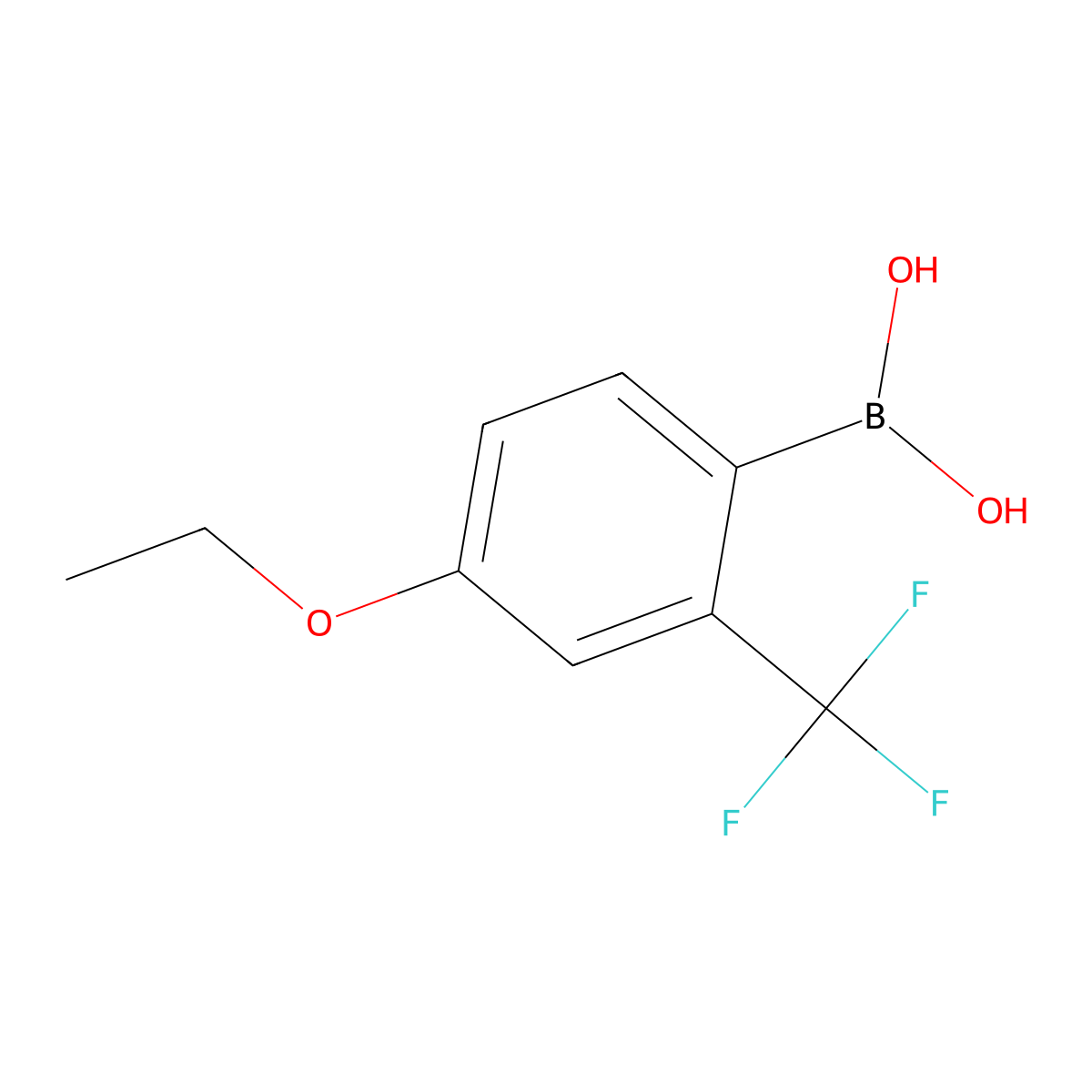 4-Ethoxy-2-(trifluoromethyl)phenylboronic acid molecular structure, CAS 313545-39-0