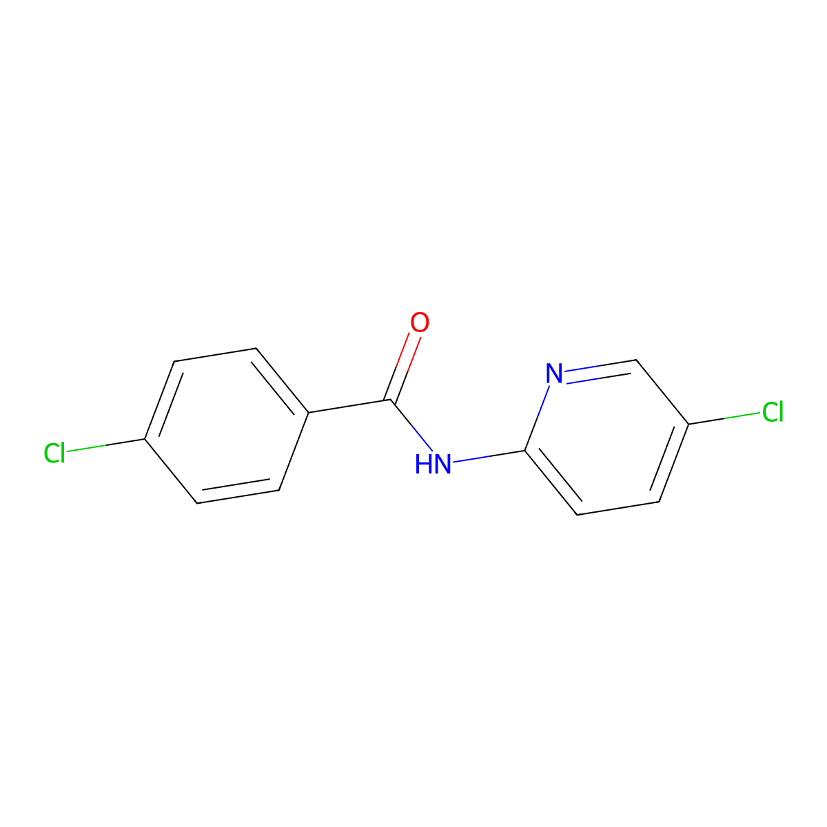 4-chloro-N-(5-chloropyridin-2-yl)benzamide molecular structure, CAS 313548-19-5