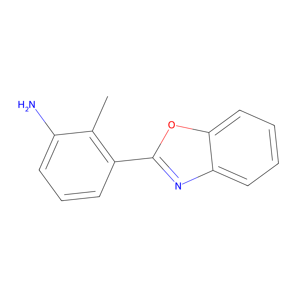 3-(Benzo[d]oxazol-2-yl)-2-methylaniline molecular structure, CAS 313549-87-0
