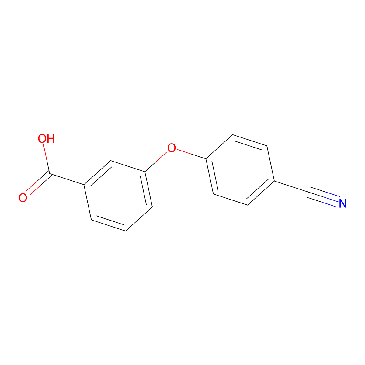 3-(4-Cyanophenoxy)benzoic acid molecular structure, CAS 313549-93-8