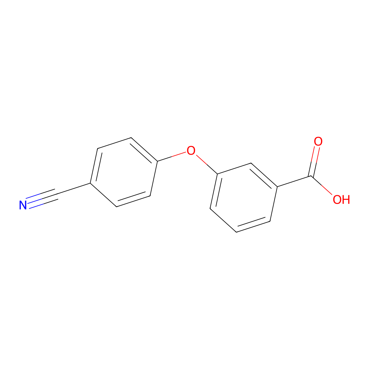 3-(4-Cyanophenoxy)benzoic acid molecular structure, CAS 313549-93-8