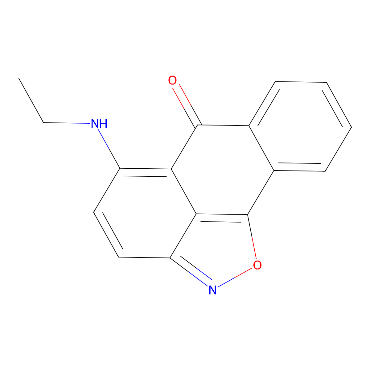 5-Ethylamino-anthra[1,9-cd]isoxazol-6-one molecular structure, CAS 313549-96-1