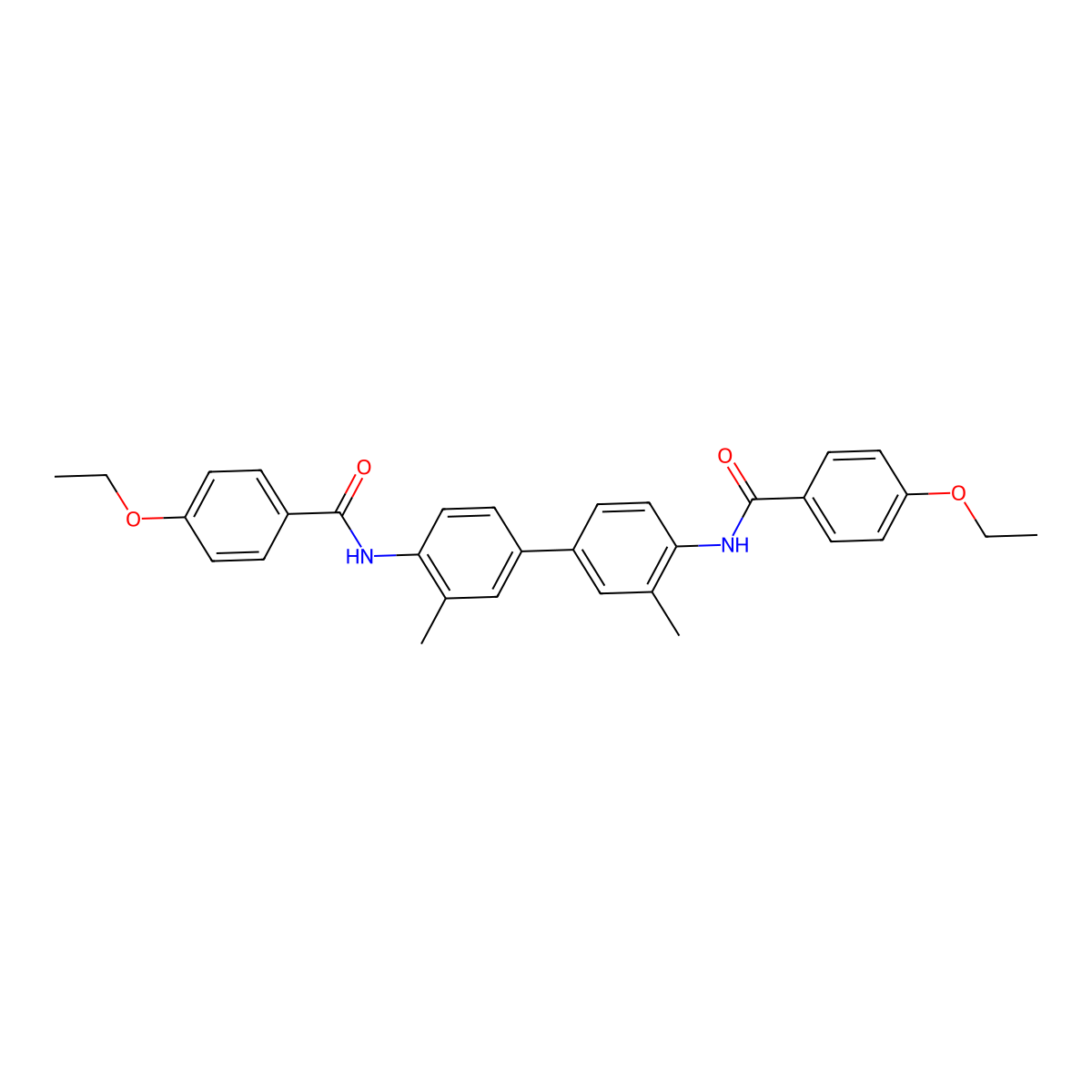 4-ethoxy-N-[4-[4-[(4-ethoxybenzoyl)amino]-3-methylphenyl]-2-methylphenyl]benzamide molecular structure, CAS 313550-01-5