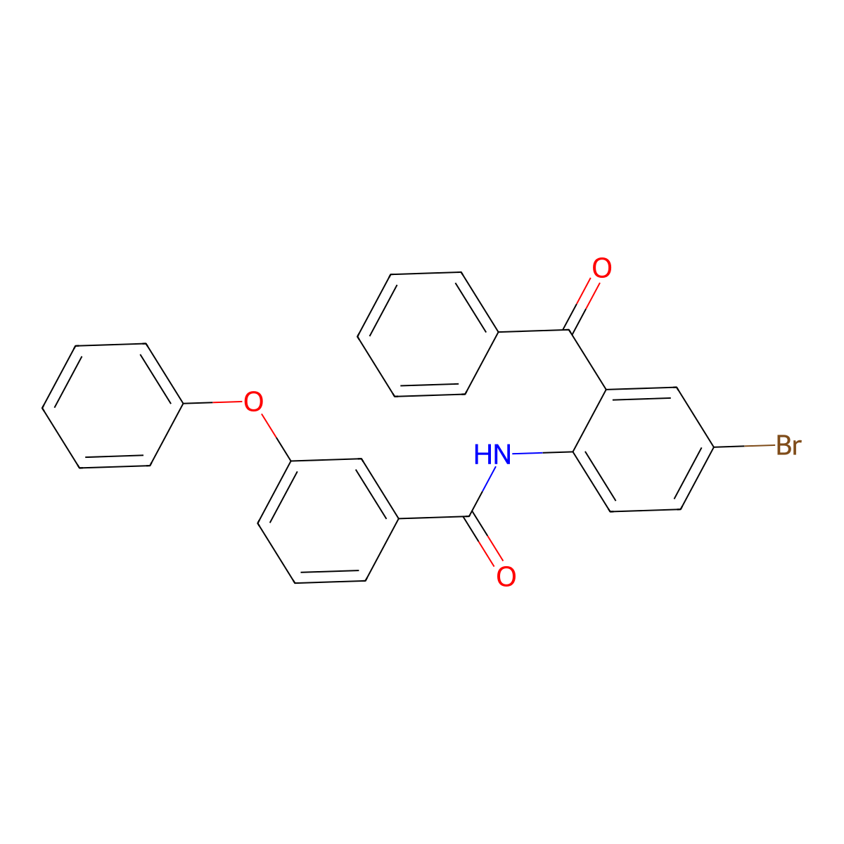 N-(2-benzoyl-4-bromophenyl)-3-phenoxybenzamide molecular structure, CAS 313550-05-9
