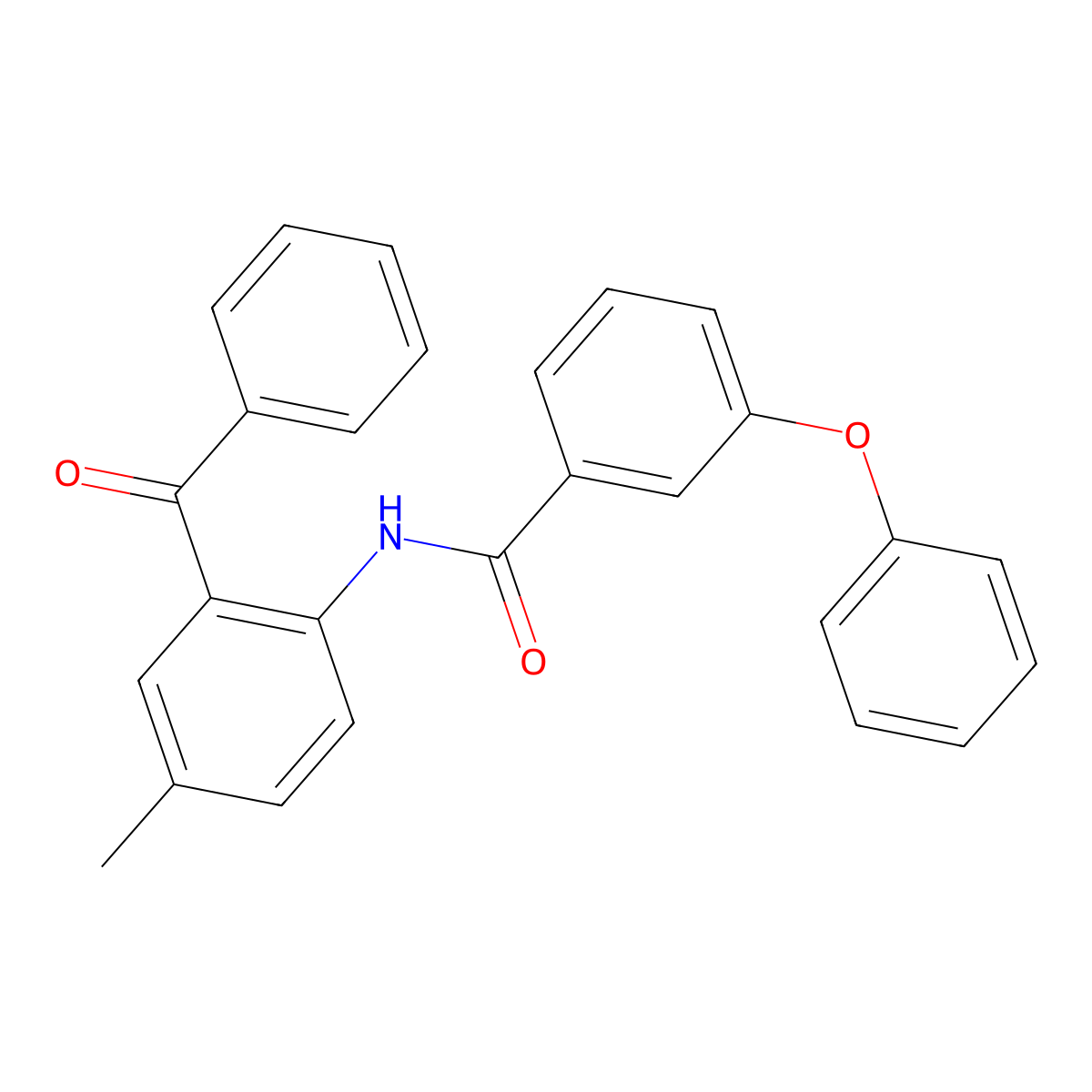 N-(2-benzoyl-4-methylphenyl)-3-phenoxybenzamide molecular structure, CAS 313550-06-0