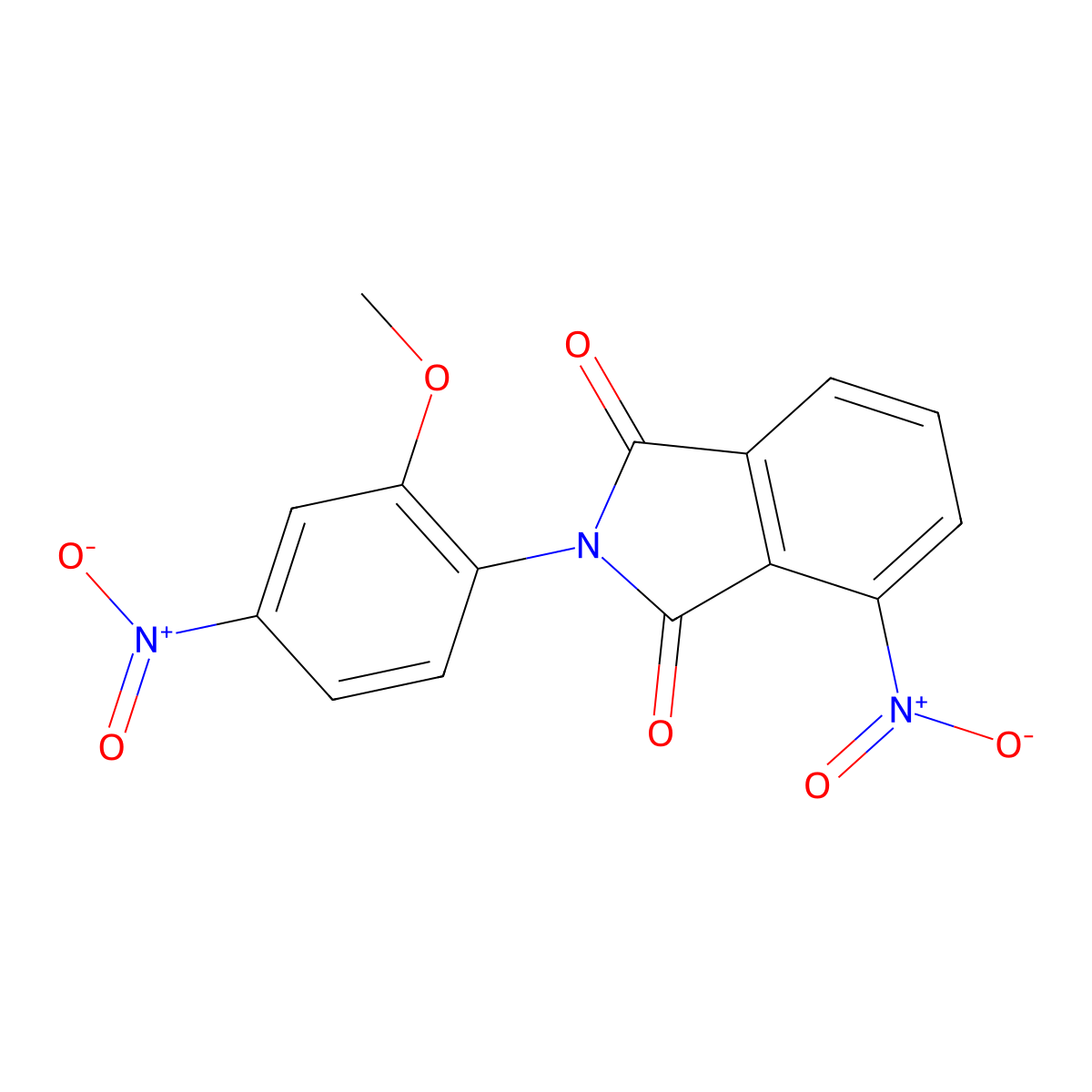 4-nitro-2-{4-nitro-2-methoxyphenyl}-1H-isoindole-1,3(2H)-dione molecular structure, CAS 313551-24-5