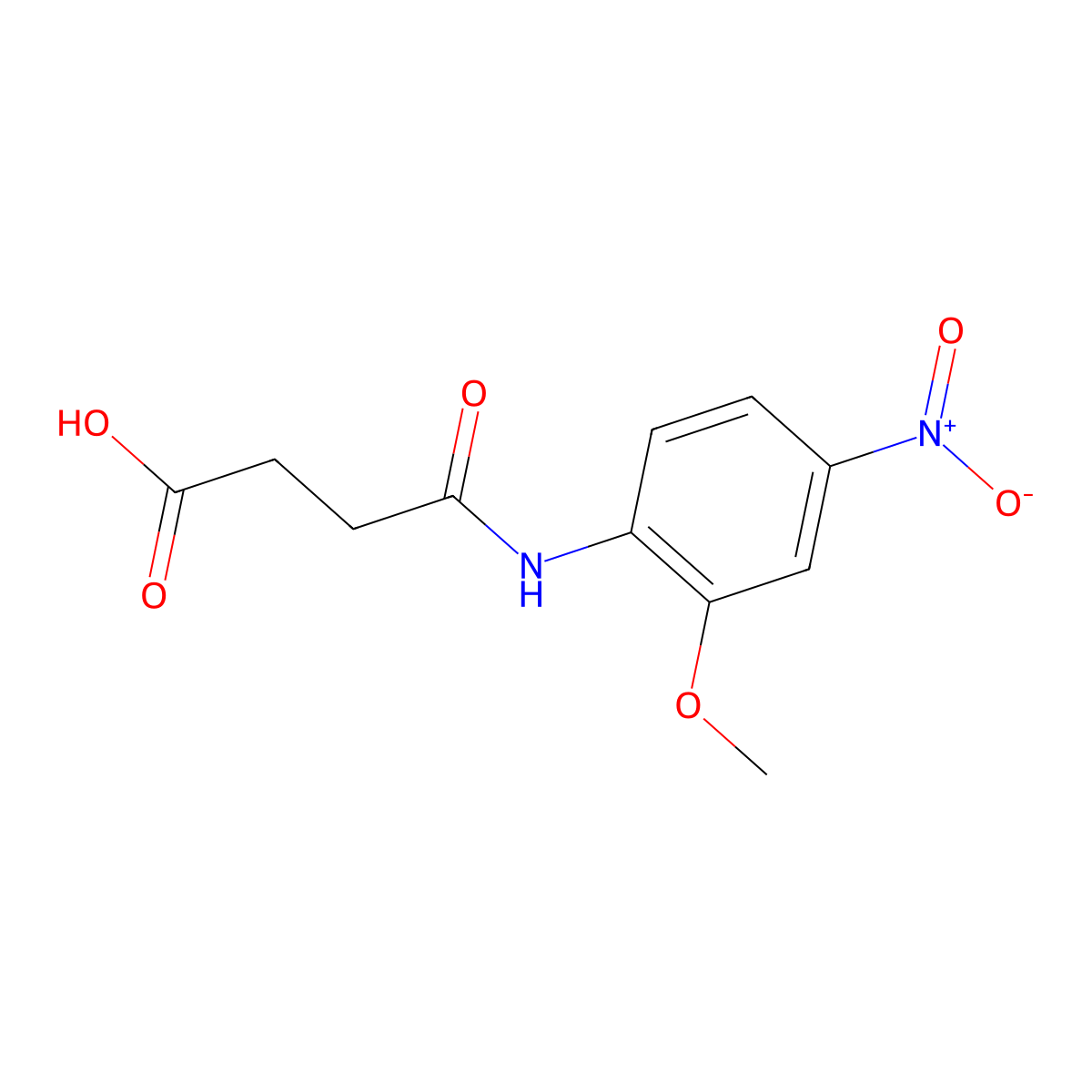 4-{4-Nitro-2-methoxyanilino}-4-oxobutanoic acid molecular structure, CAS 313551-25-6