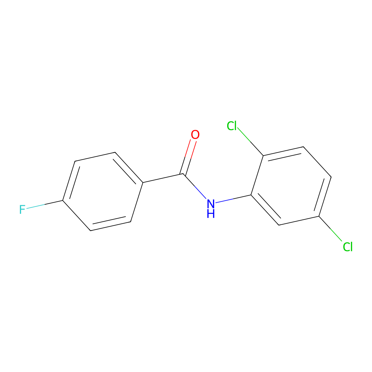 N-(2,5-dichlorophenyl)-4-fluorobenzamide molecular structure, CAS 313551-48-3