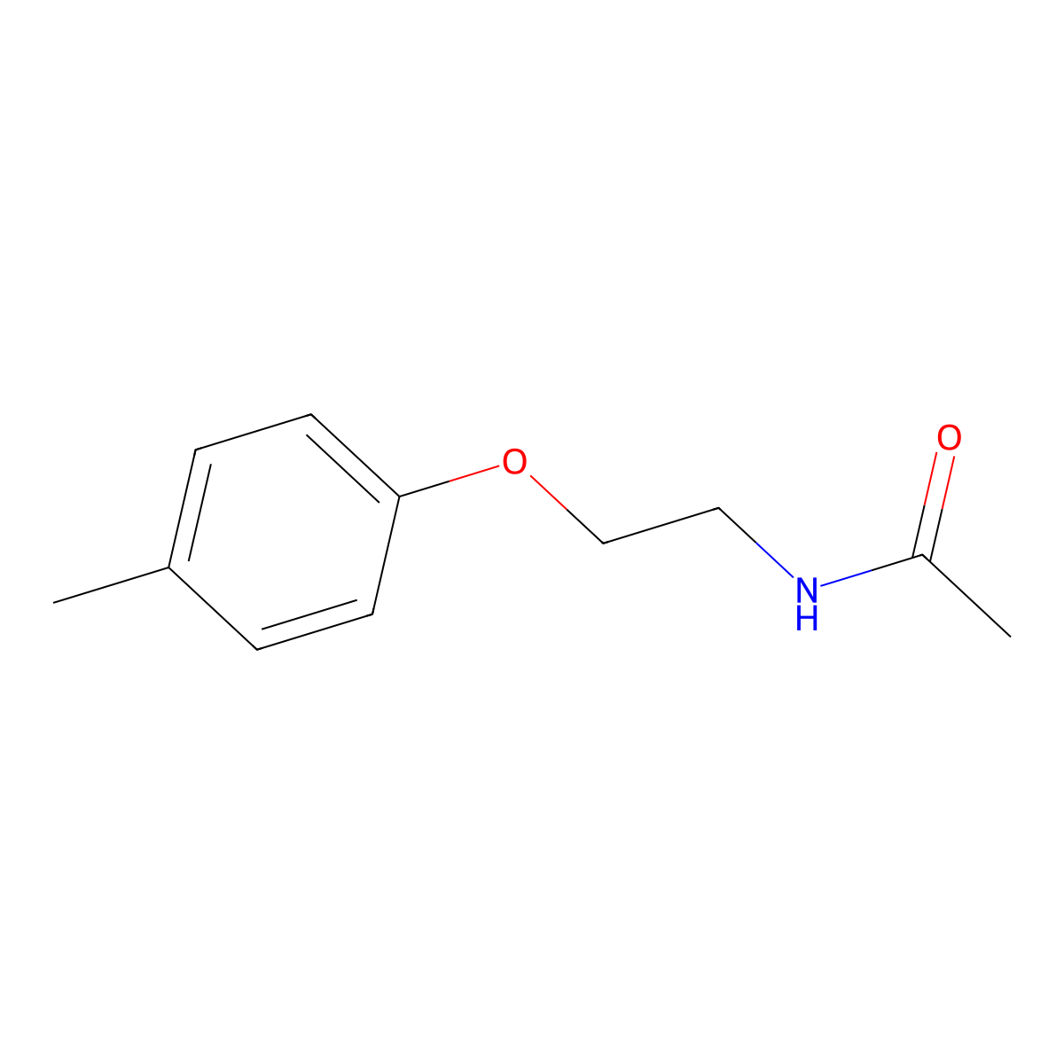 N-[2-(4-Methylphenoxy)ethyl]acetamide molecular structure, CAS 313552-85-1