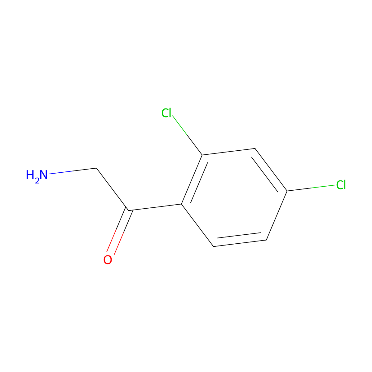 2-Amino-2',4'-dichloroacetophenone molecular structure, CAS 313553-17-2