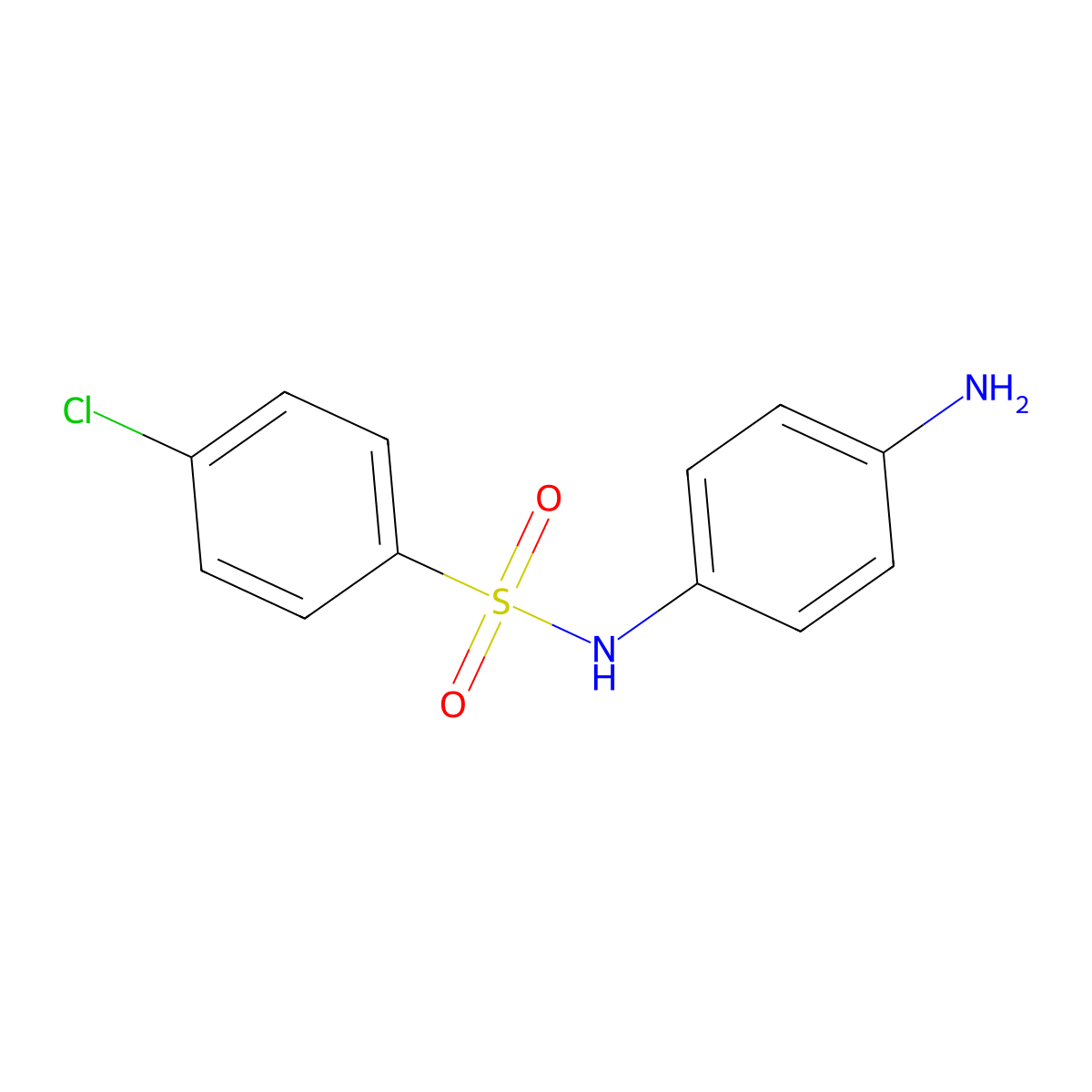 N-(4-aminophenyl)-4-chlorobenzenesulfonamide molecular structure, CAS 313553-78-5