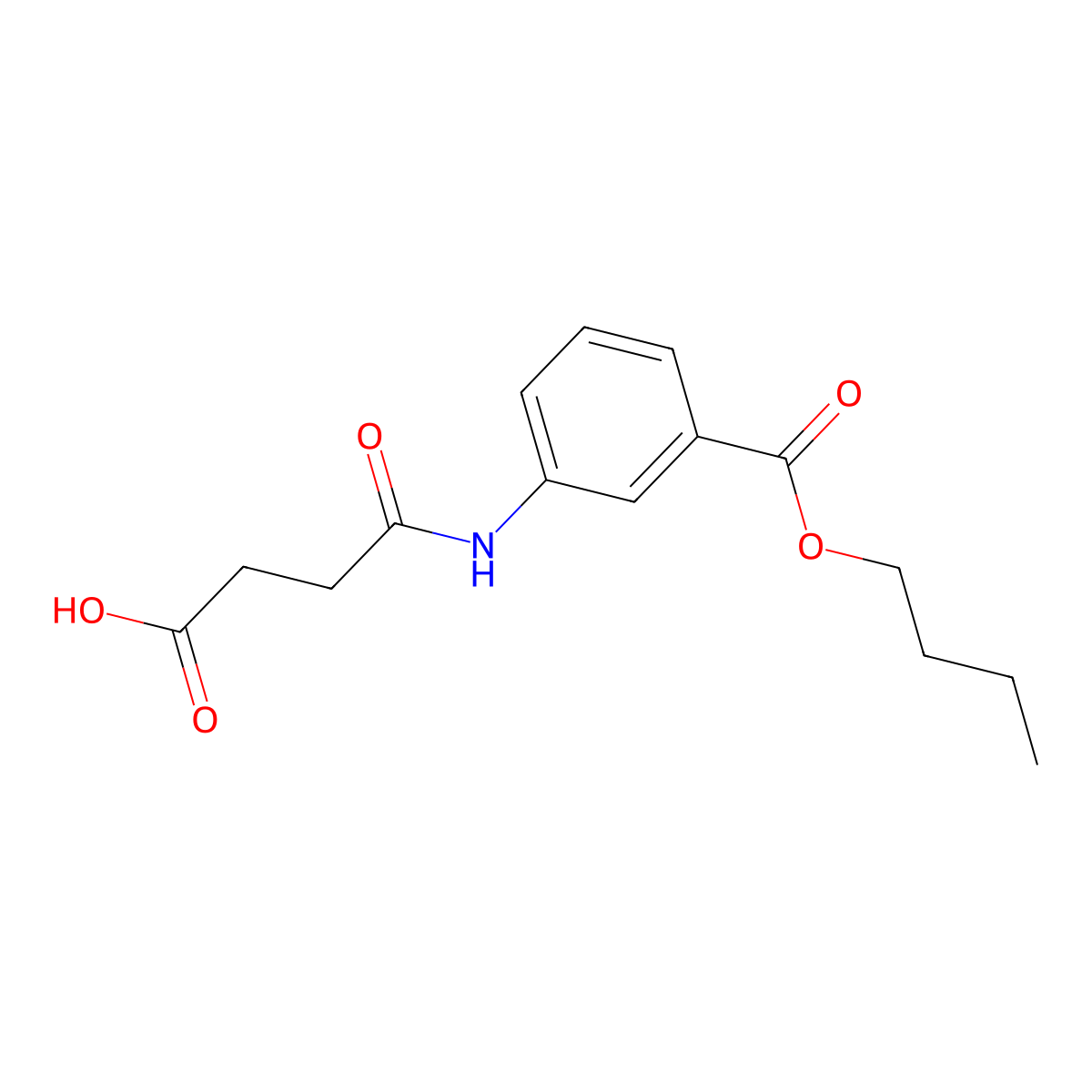 4-{[3-(Butoxycarbonyl)phenyl]amino}-4-oxobutanoic acid molecular structure, CAS 313554-97-1