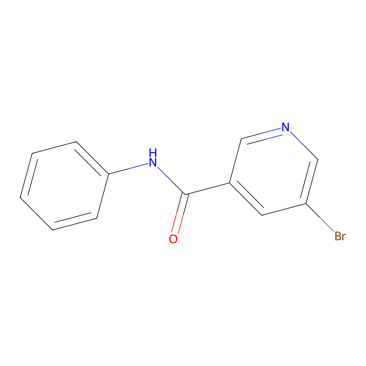 5-Bromo-N-phenylnicotinamide molecular structure, CAS 313562-28-6